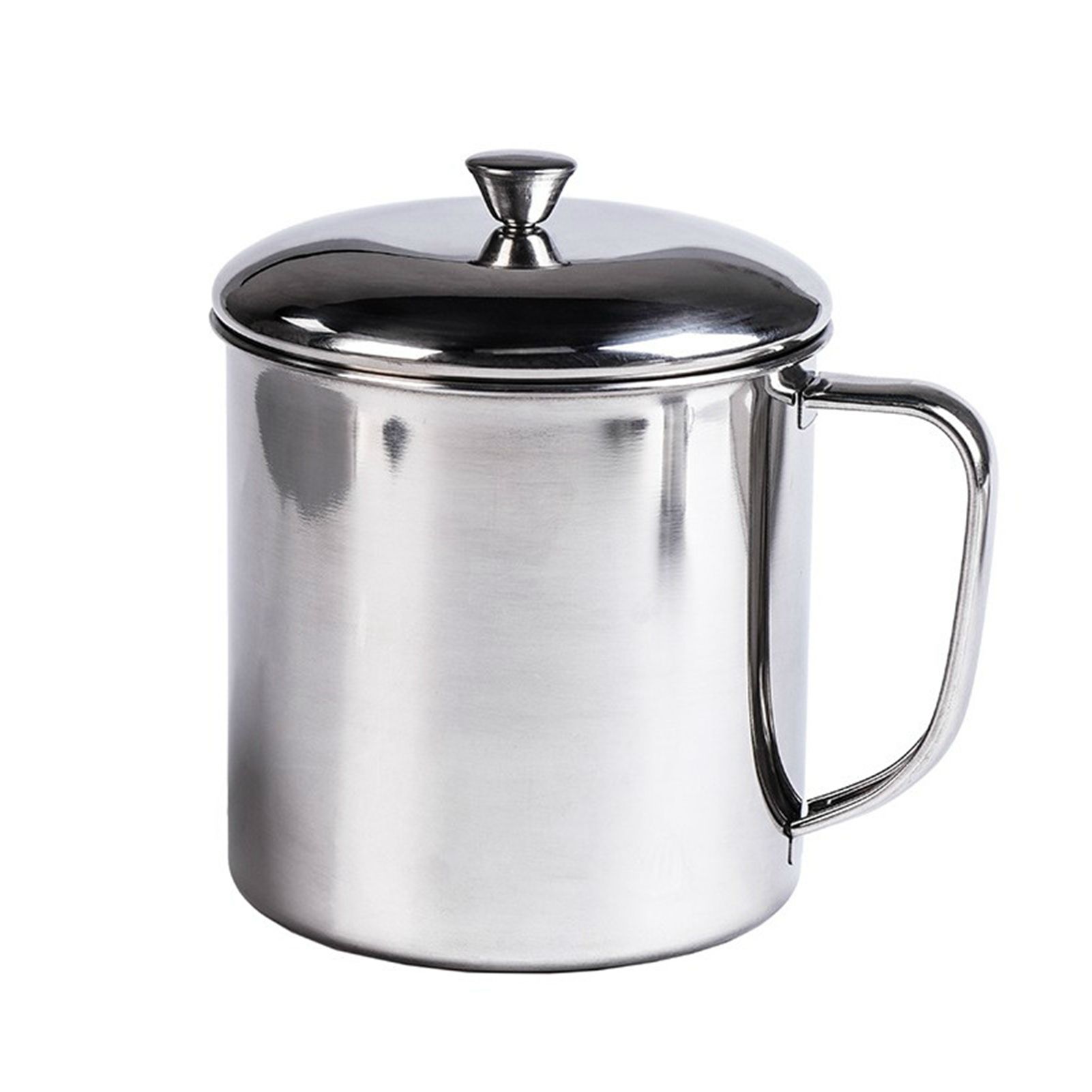 Portable Water Cup 350ml 304 Stainless Steel Rust Proof Tea Mug with Lid and view 3