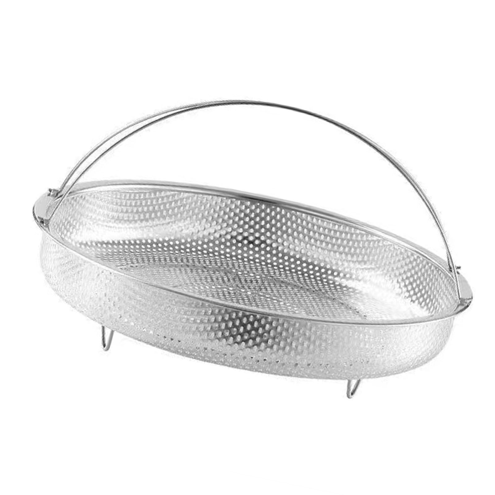Pan Steaming Basket 22.5cm Universal Round Shape Stainless Steel Vegetable view 6