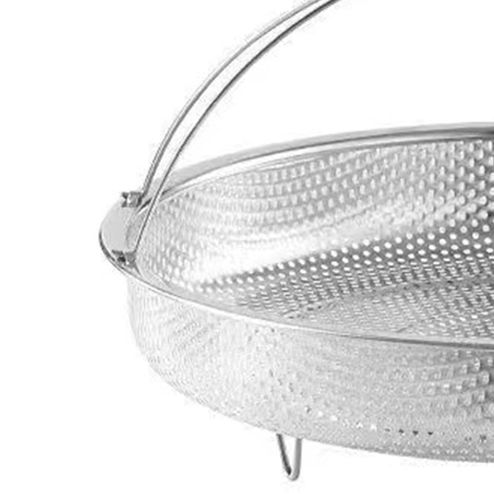 Pan Steaming Basket 22.5cm Universal Round Shape Stainless Steel Vegetable view 7