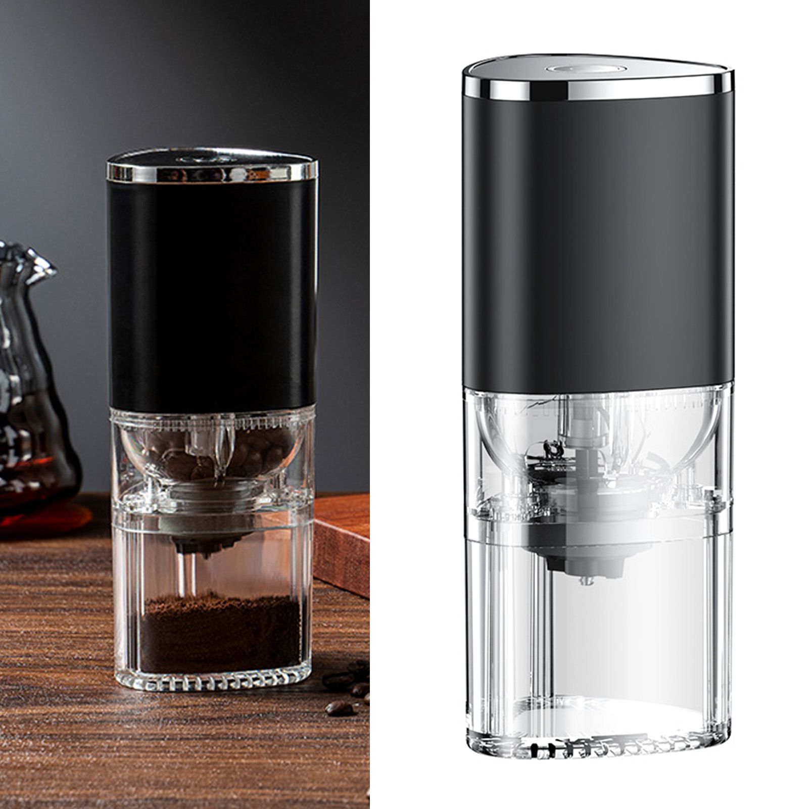 Portable Electric Coffee Grinder 13W 155ml Automatic Enhanced Flavor view 3