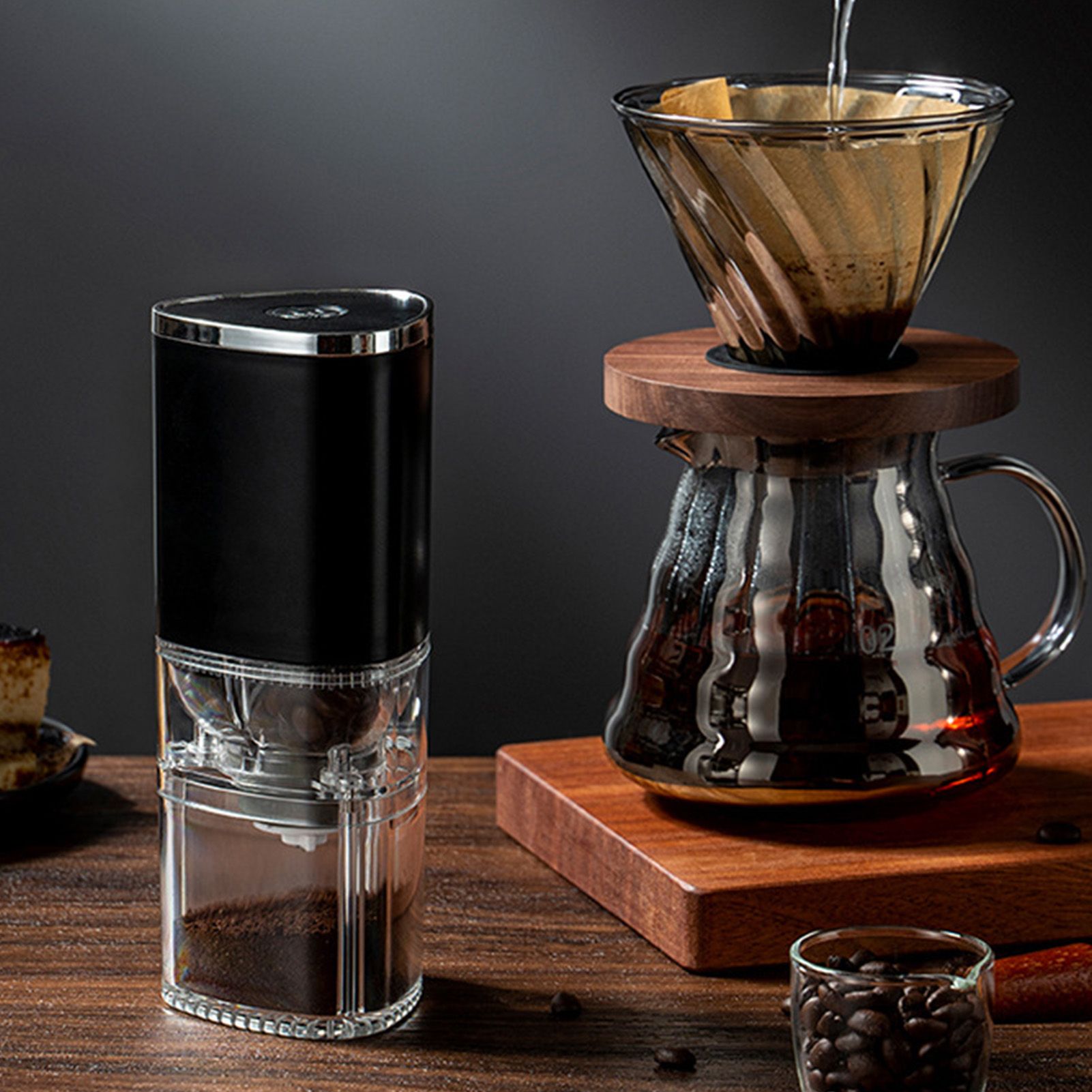 Portable Electric Coffee Grinder 13W 155ml Automatic Enhanced Flavor view 5