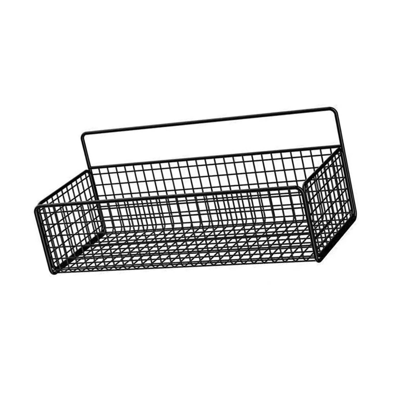Wall Hanging Storage Rack Multifunctional Portable Iron Wire Bin Basket for view 4