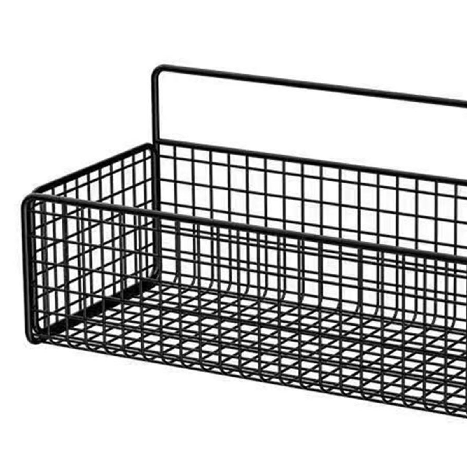 Wall Hanging Storage Rack Multifunctional Portable Iron Wire Bin Basket for view 5