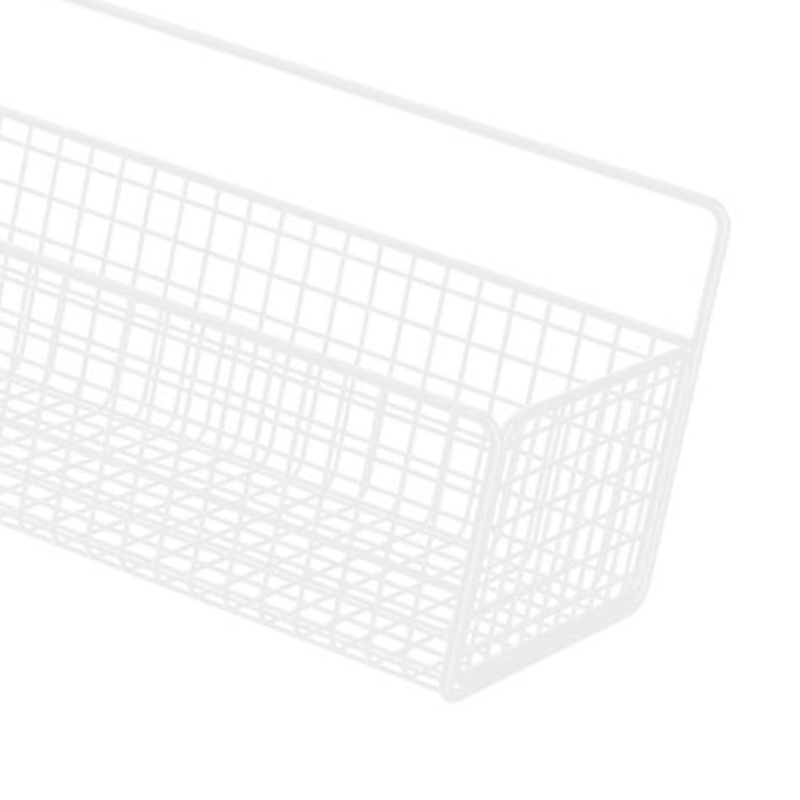 Wall Hanging Storage Rack Multifunctional Portable Iron Wire Bin Basket for view 2