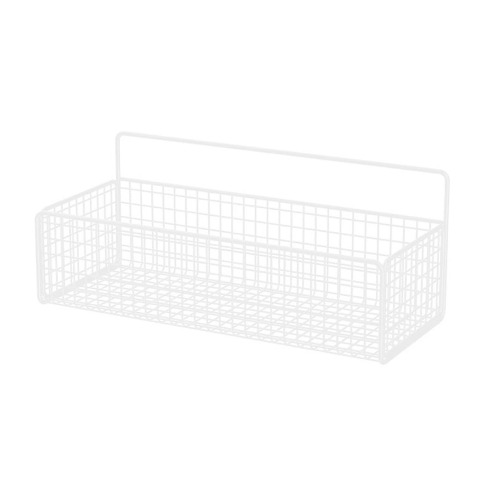 Wall Hanging Storage Rack Multifunctional Portable Iron Wire Bin Basket for view 3