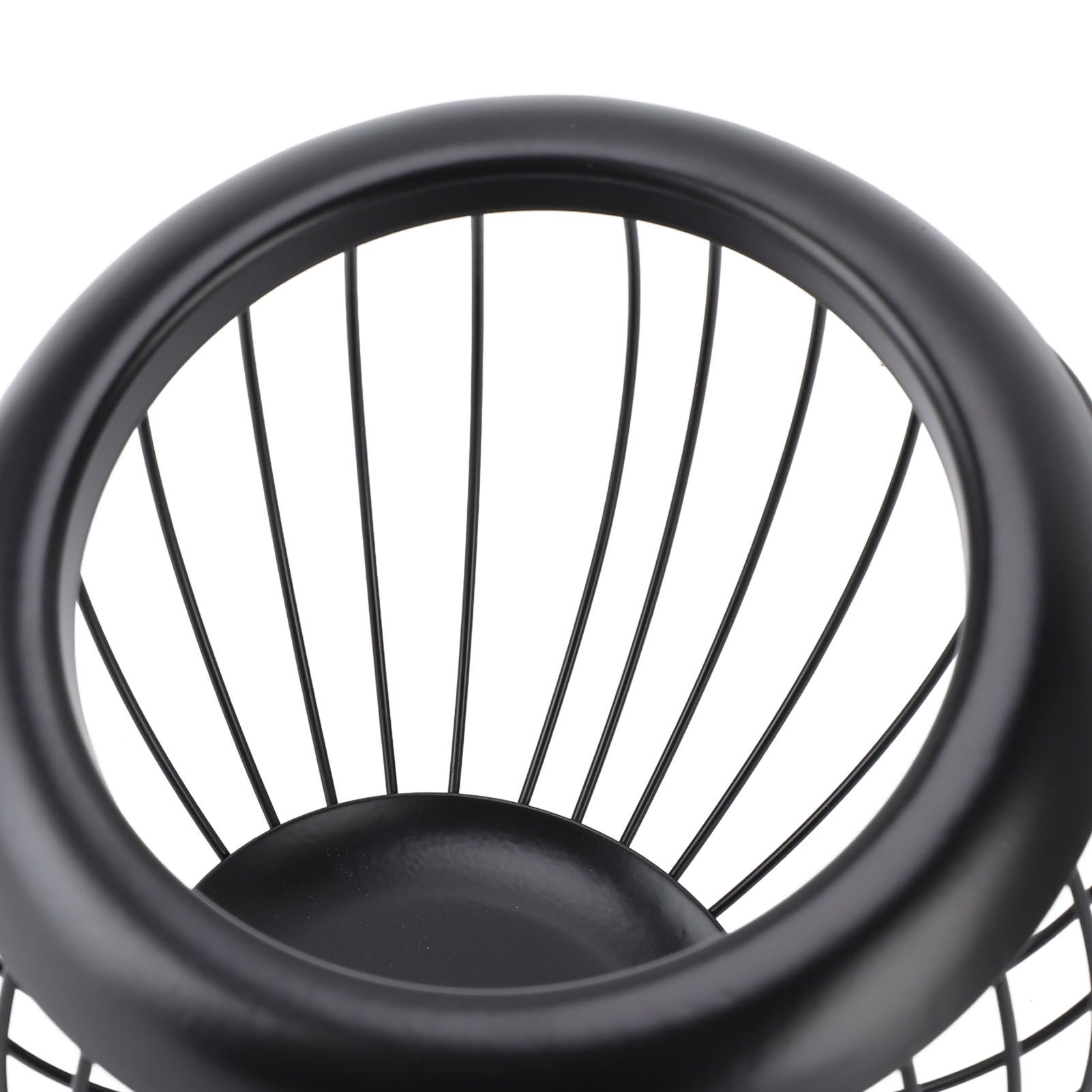Coffee Pod Storage Basket Black with Letters Large Capacity Iron Rust Proof view 7