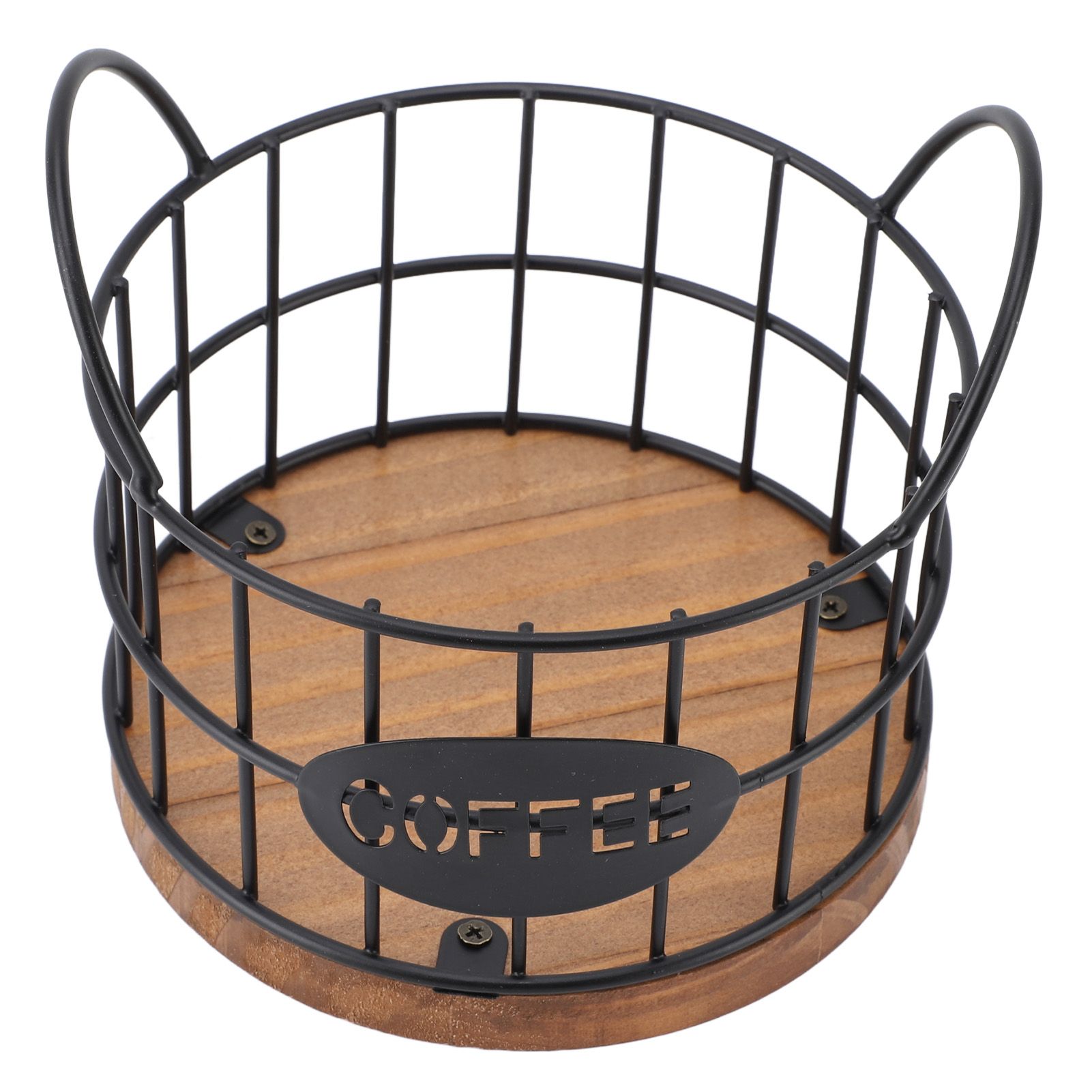 Coffee Pod Basket Round Iron Wire Storage Basket Large Capacity Coffee Capsule view 11