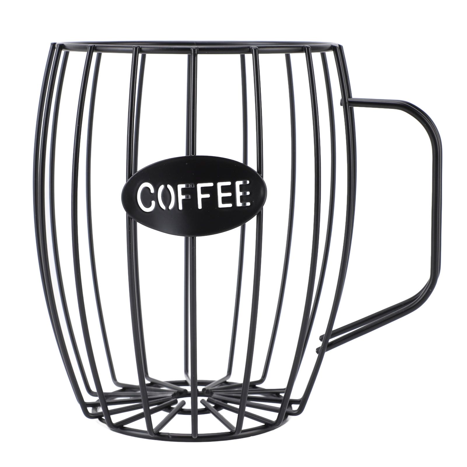 Coffee Pod Holder Iron Metal Beer Cup Shaped Coffee Capsule Storage Basket view 3