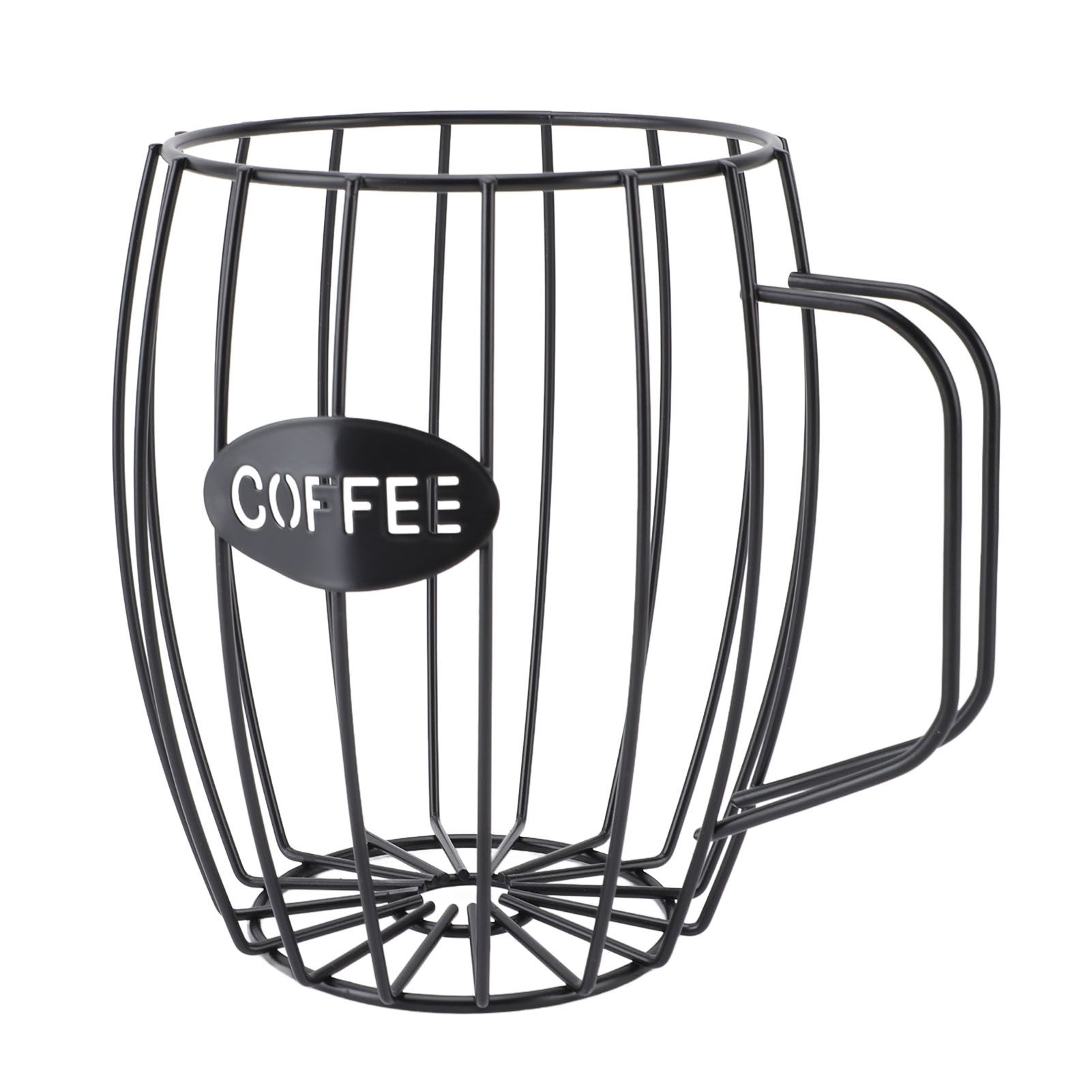 Coffee Pod Holder Iron Metal Beer Cup Shaped Coffee Capsule Storage Basket view 8