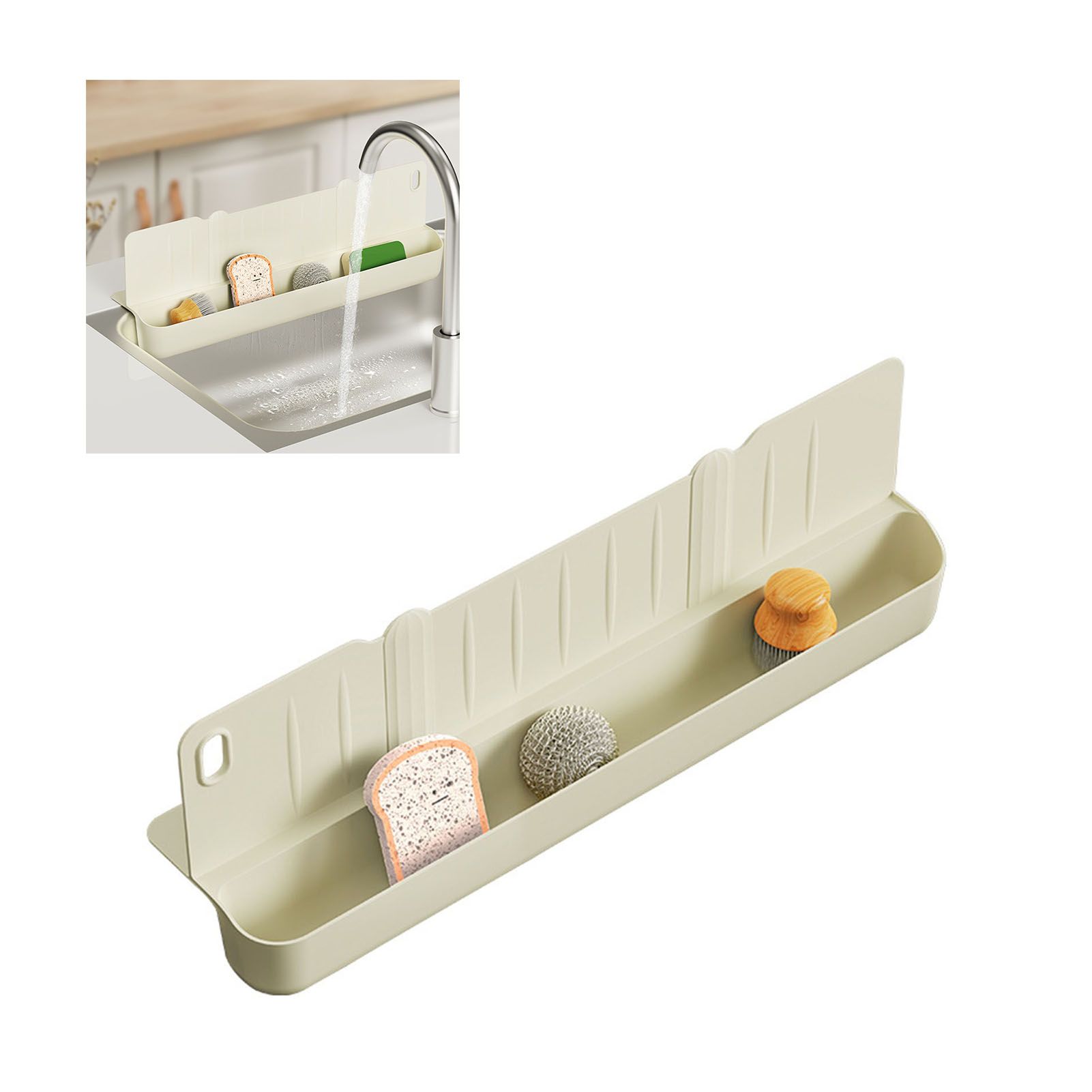 Kitchen Sink Water Splashing Guard Multifunctional Lightweight TPR Drain Sink view 9