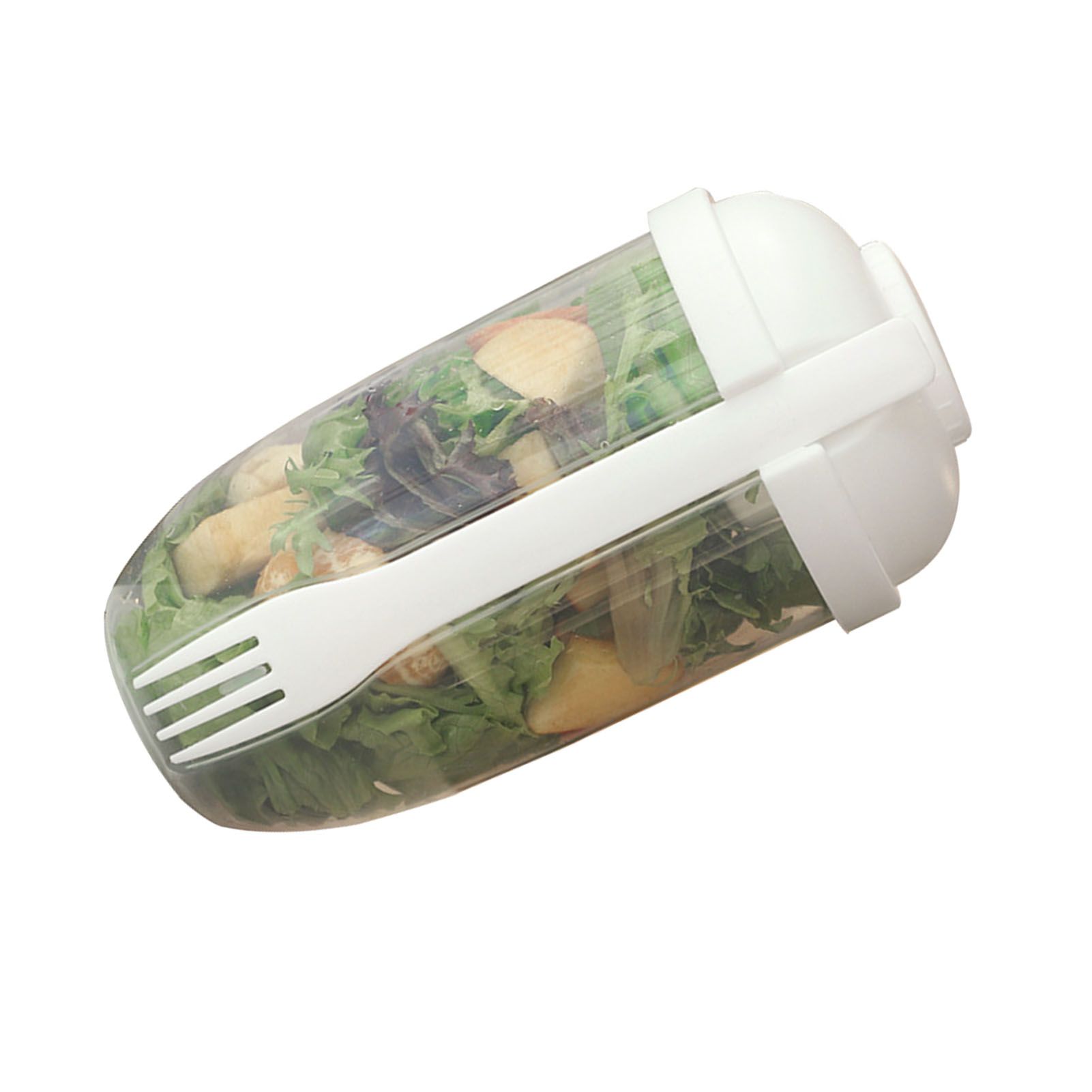 Salad Cup PP Portable Salad Container with Lid and Fork for Travel Outdoor