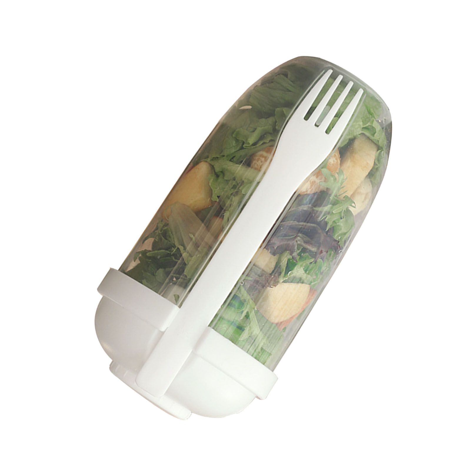 Salad Cup PP Portable Salad Container with Lid and Fork for Travel Outdoor view 2