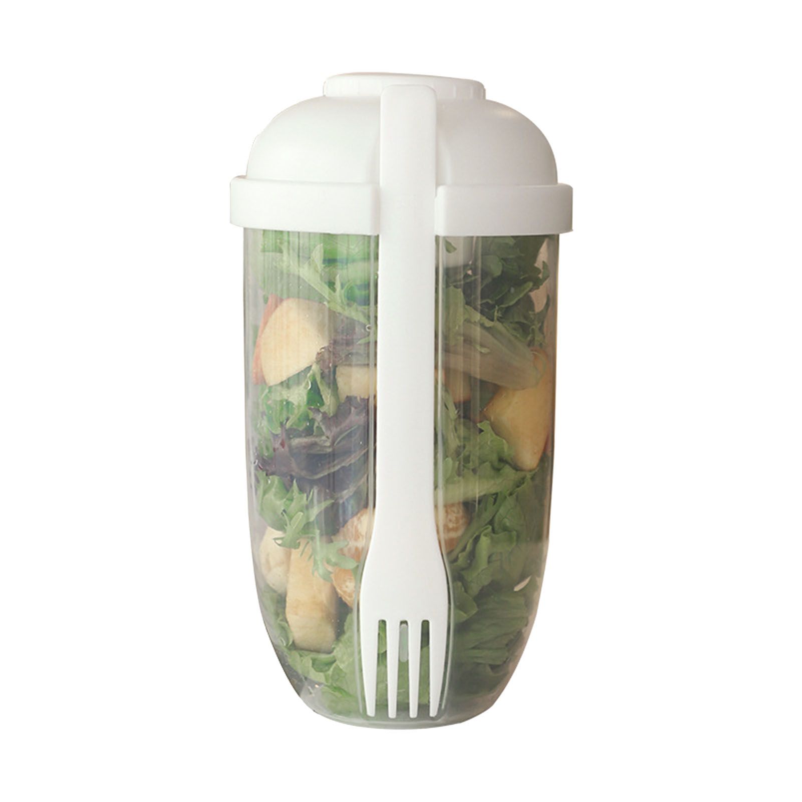 Salad Cup PP Portable Salad Container with Lid and Fork for Travel Outdoor view 3