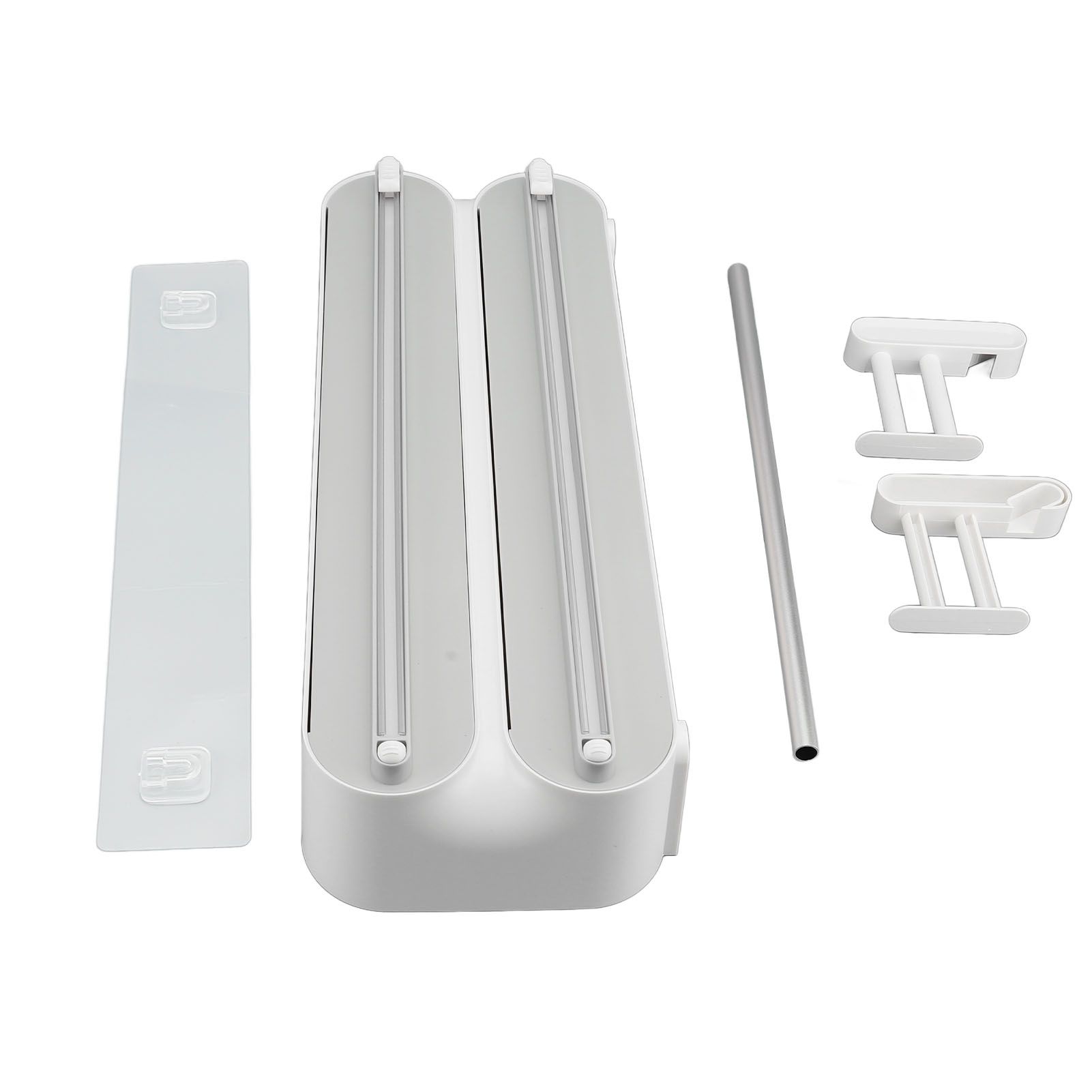3 in 1 Wrap Cutter Organizer with Paper Towel Holder Magnetic Plastic Aluminum view 3