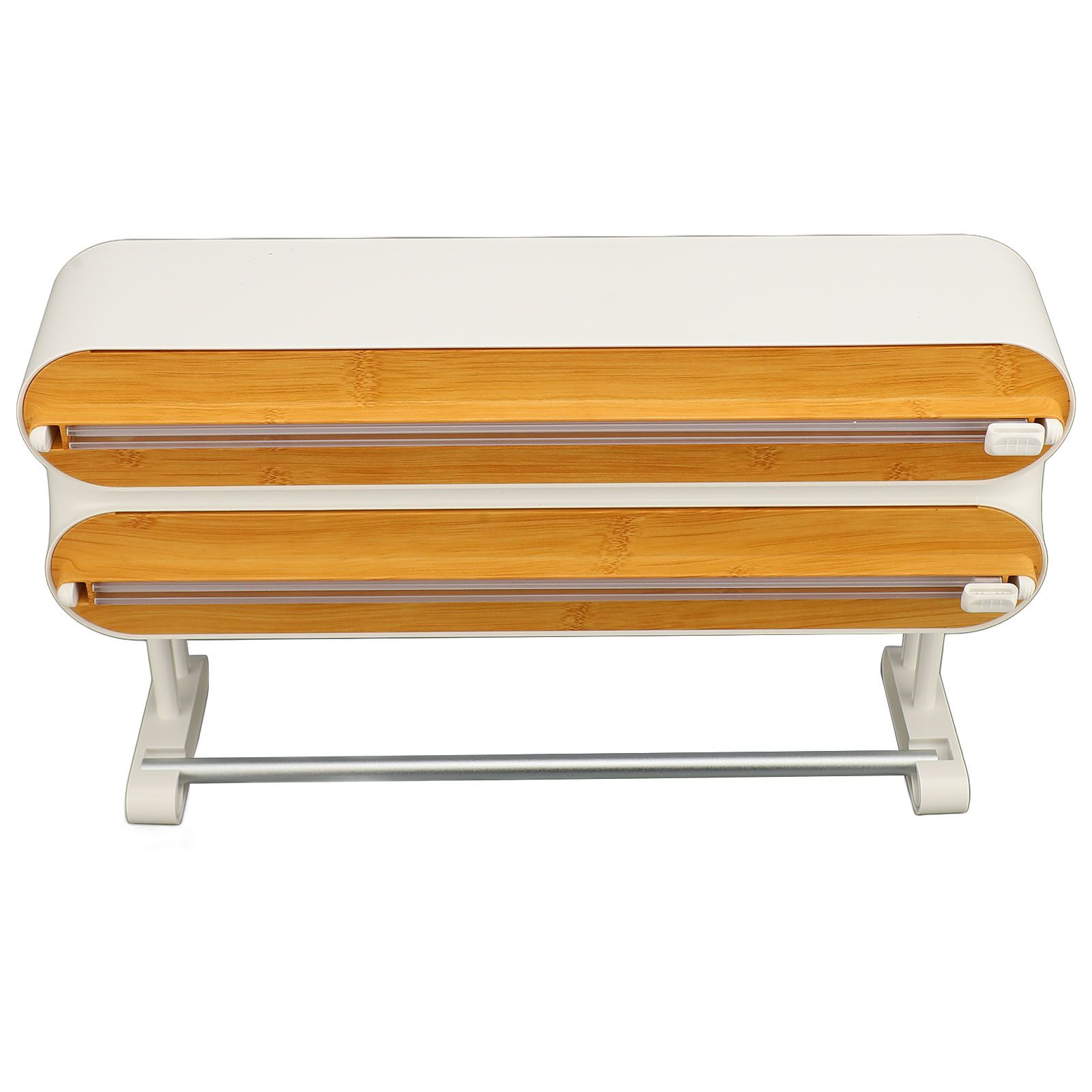 Plastic Wrap Dispenser Innovative Wooden Grain Adjustable Wall 3 In 1 Wrap view 6