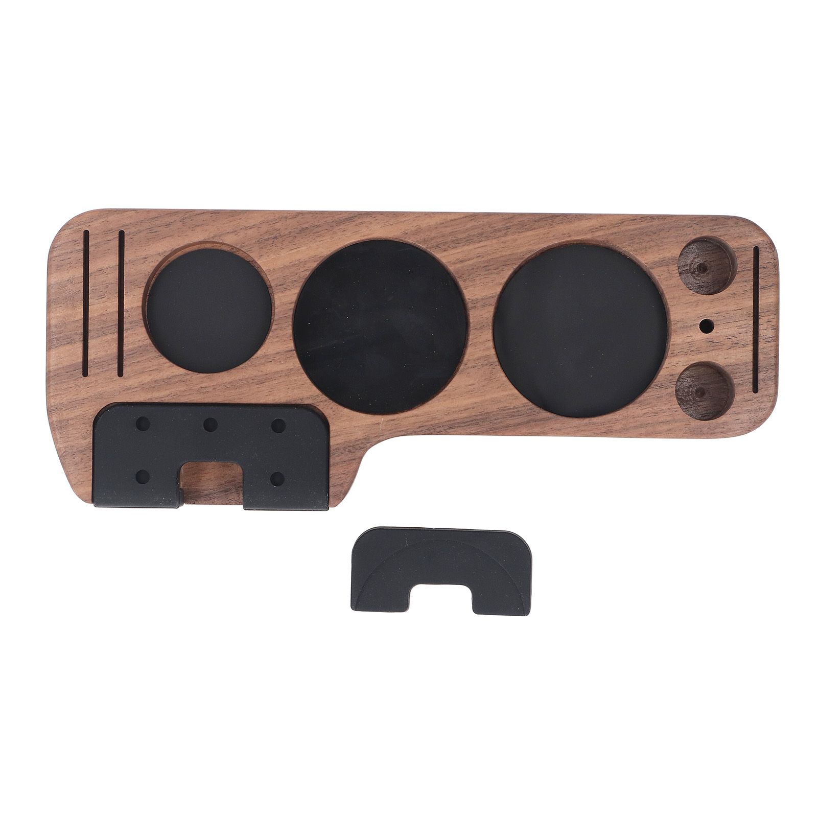Compact Tamping Station Tamper Station Base Holder Wooden Coffee Portafilters view 3