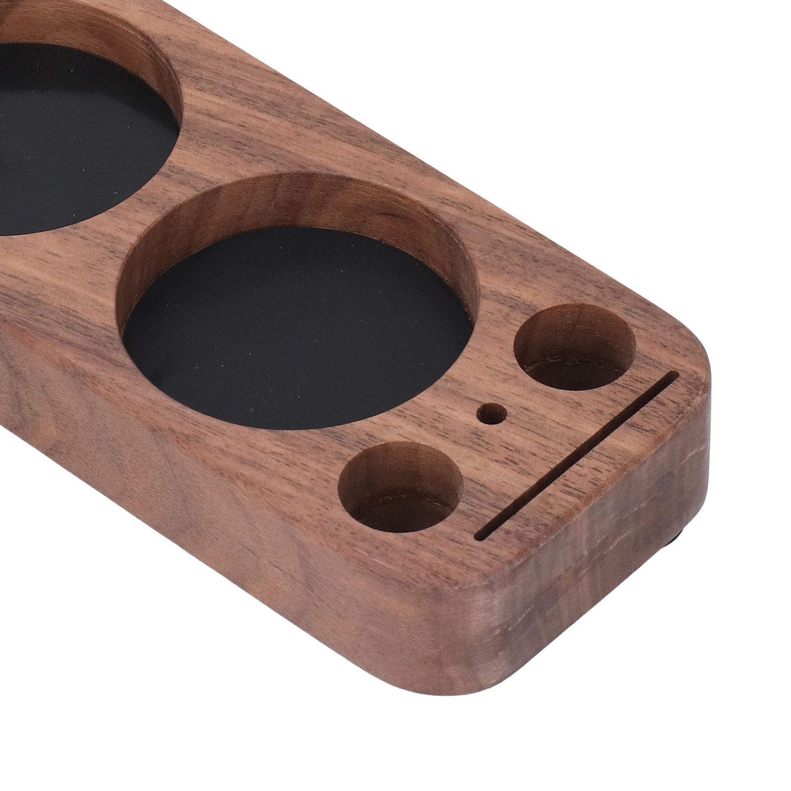 Compact Tamping Station Tamper Station Base Holder Wooden Coffee Portafilters view 5