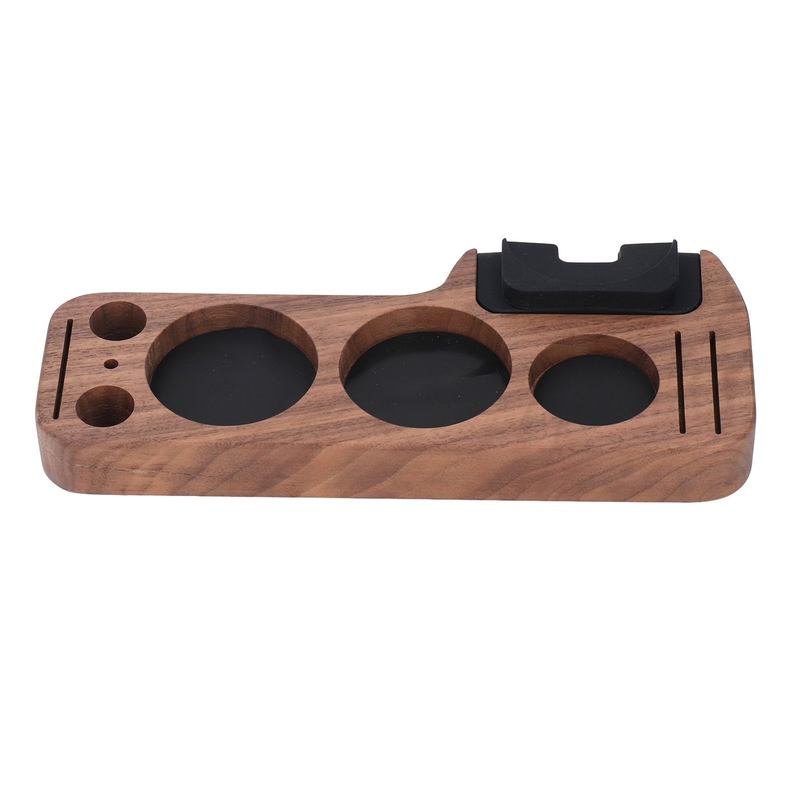 Compact Tamping Station Tamper Station Base Holder Wooden Coffee Portafilters view 6
