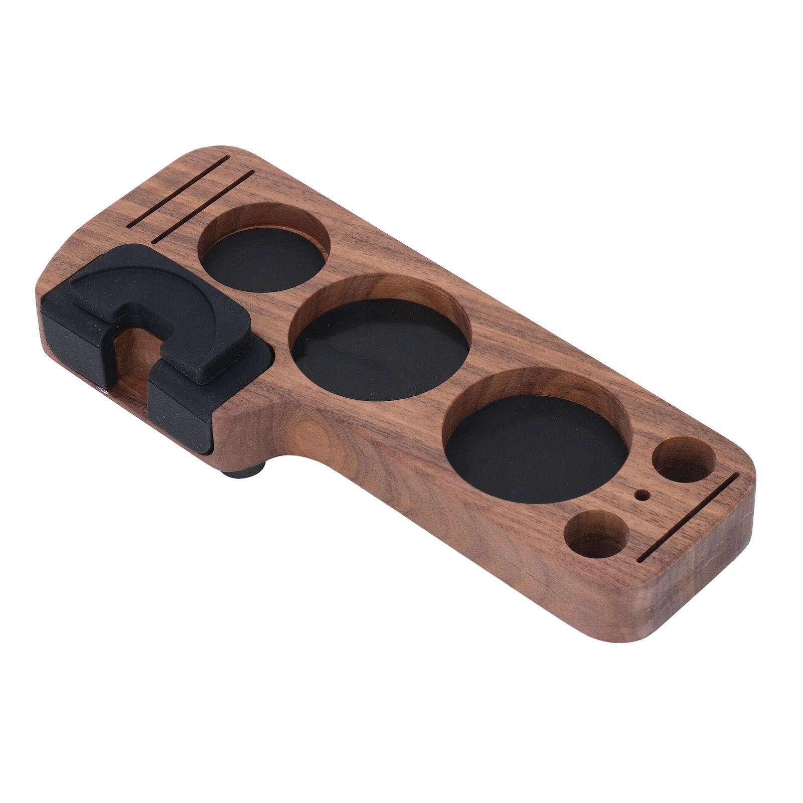 Compact Tamping Station Tamper Station Base Holder Wooden Coffee Portafilters view 8