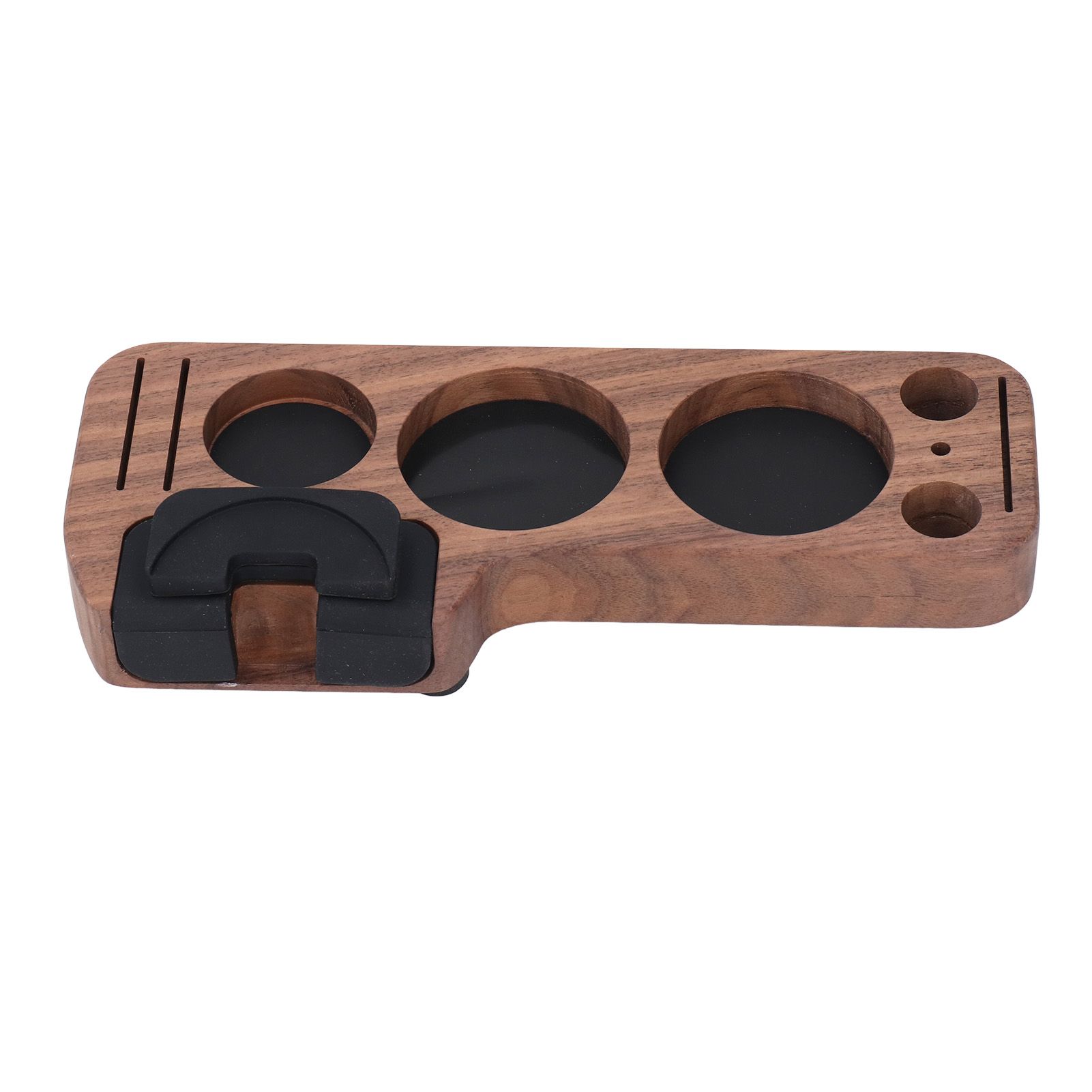 Compact Tamping Station Tamper Station Base Holder Wooden Coffee Portafilters view 9