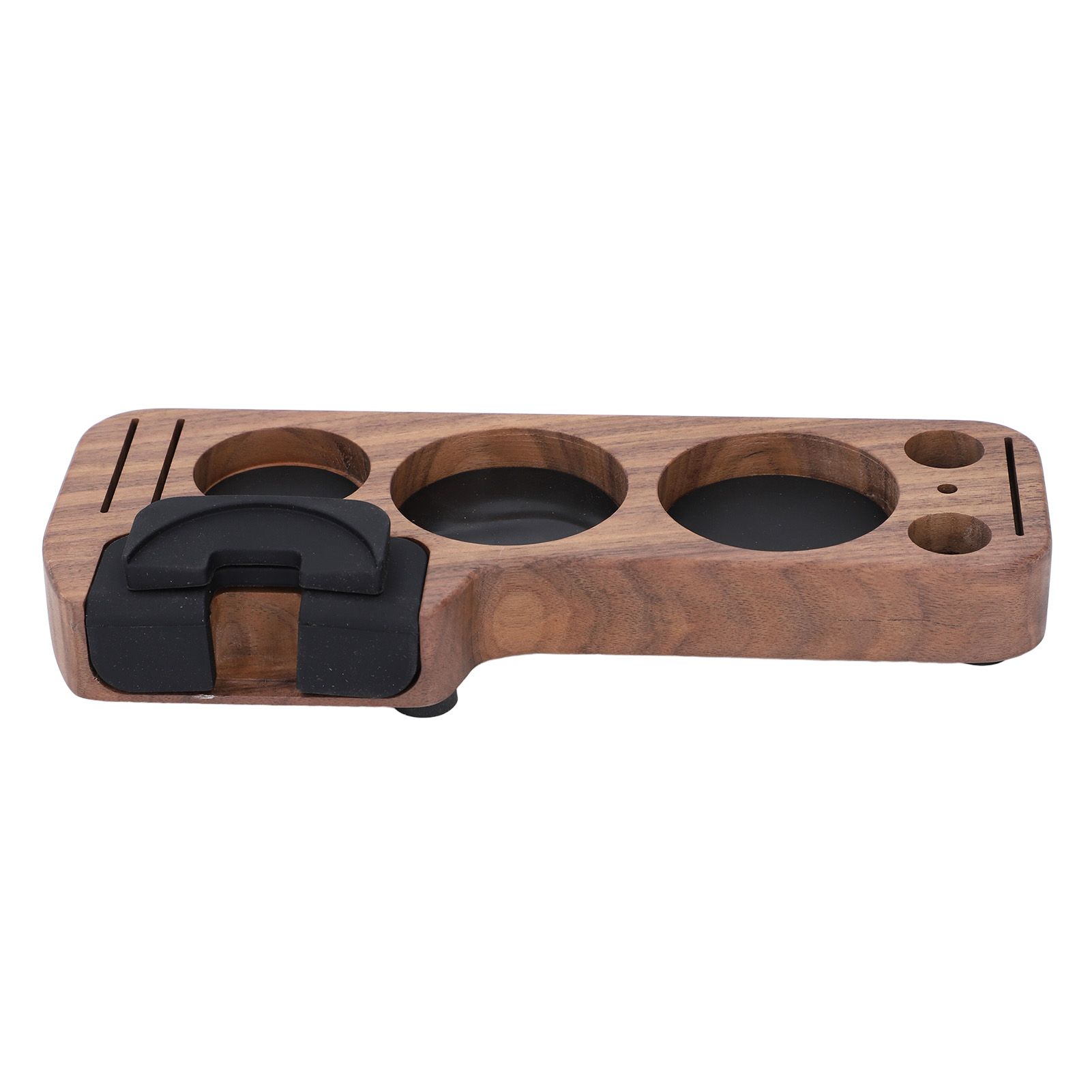 Compact Tamping Station Tamper Station Base Holder Wooden Coffee Portafilters view 10