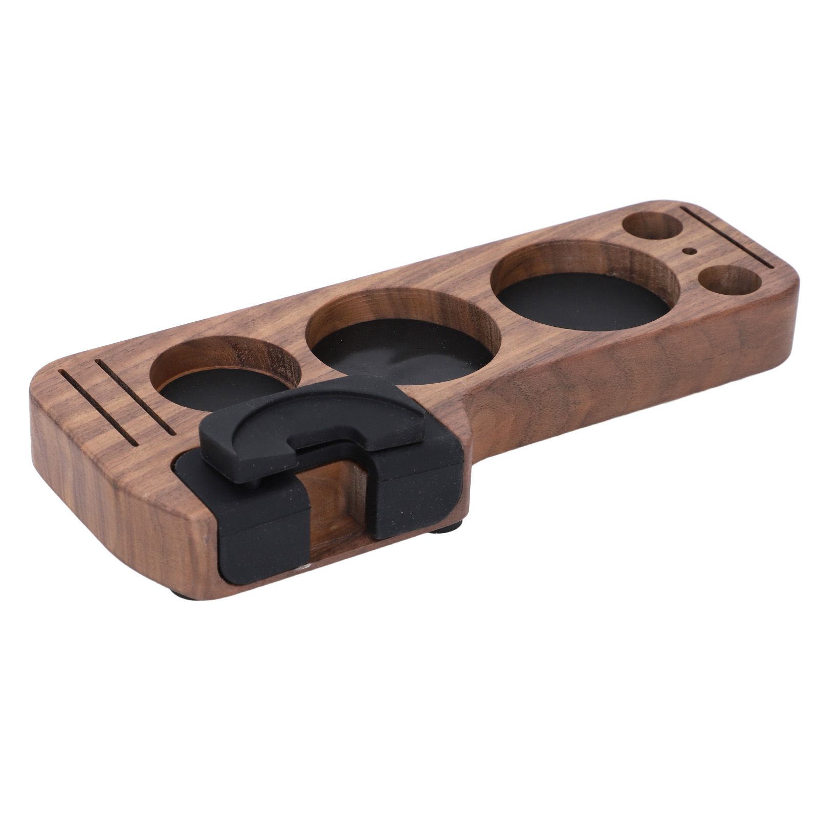 Compact Tamping Station Tamper Station Base Holder Wooden Coffee Portafilters view 11