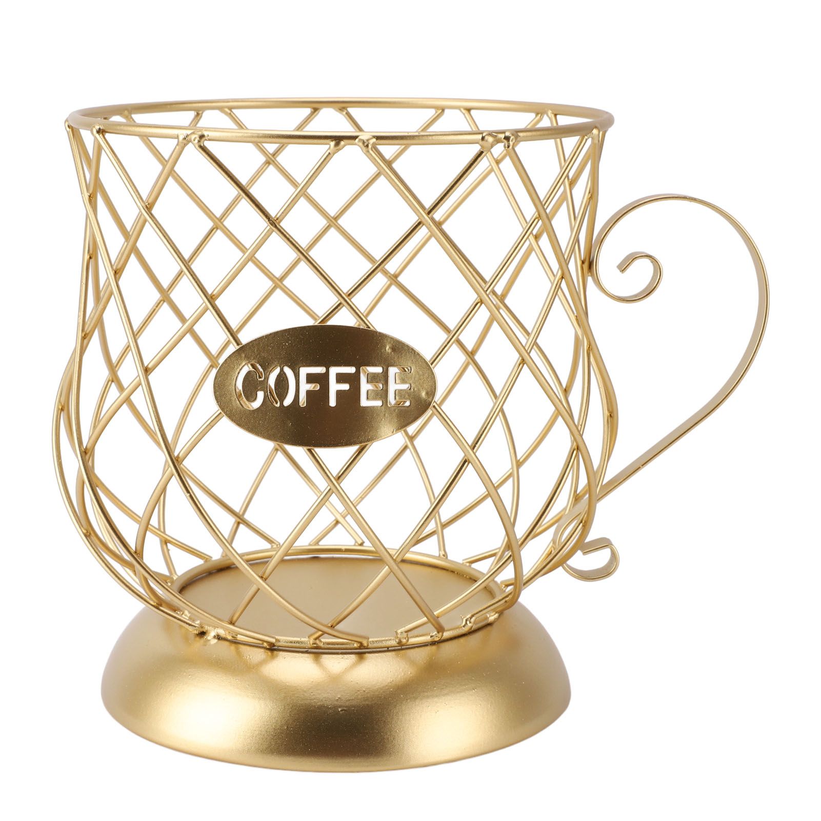 Coffee Pod Holder Innovative Modern Large Capacity Electroplating Metal Coffee view 3