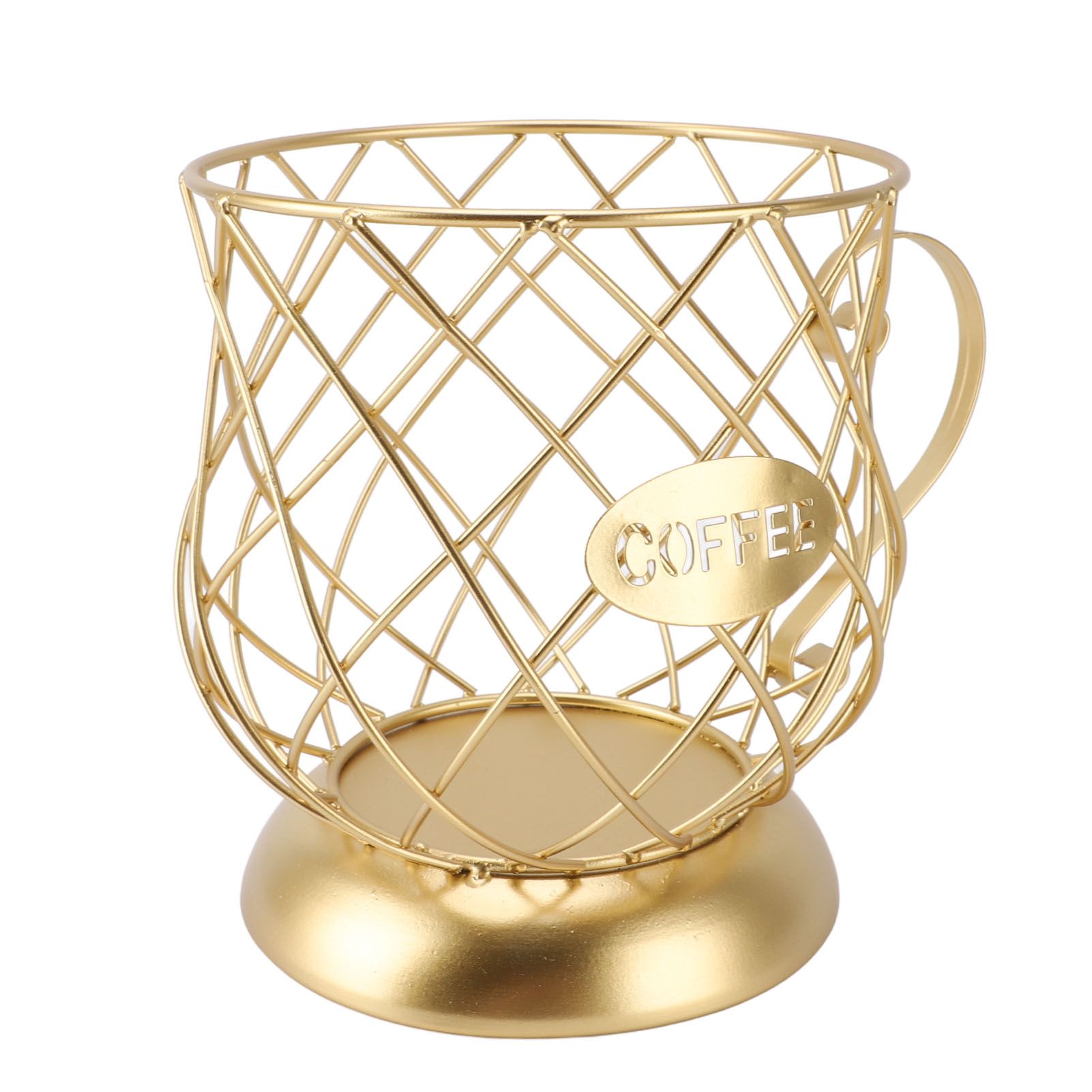 Coffee Pod Holder Innovative Modern Large Capacity Electroplating Metal Coffee view 8