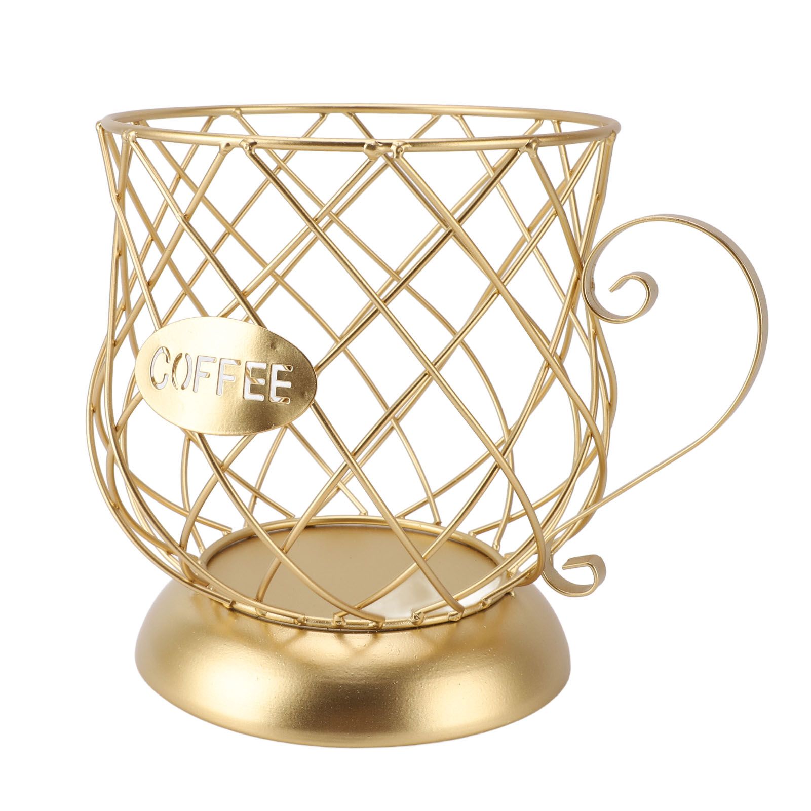 Coffee Pod Holder Innovative Modern Large Capacity Electroplating Metal Coffee view 11