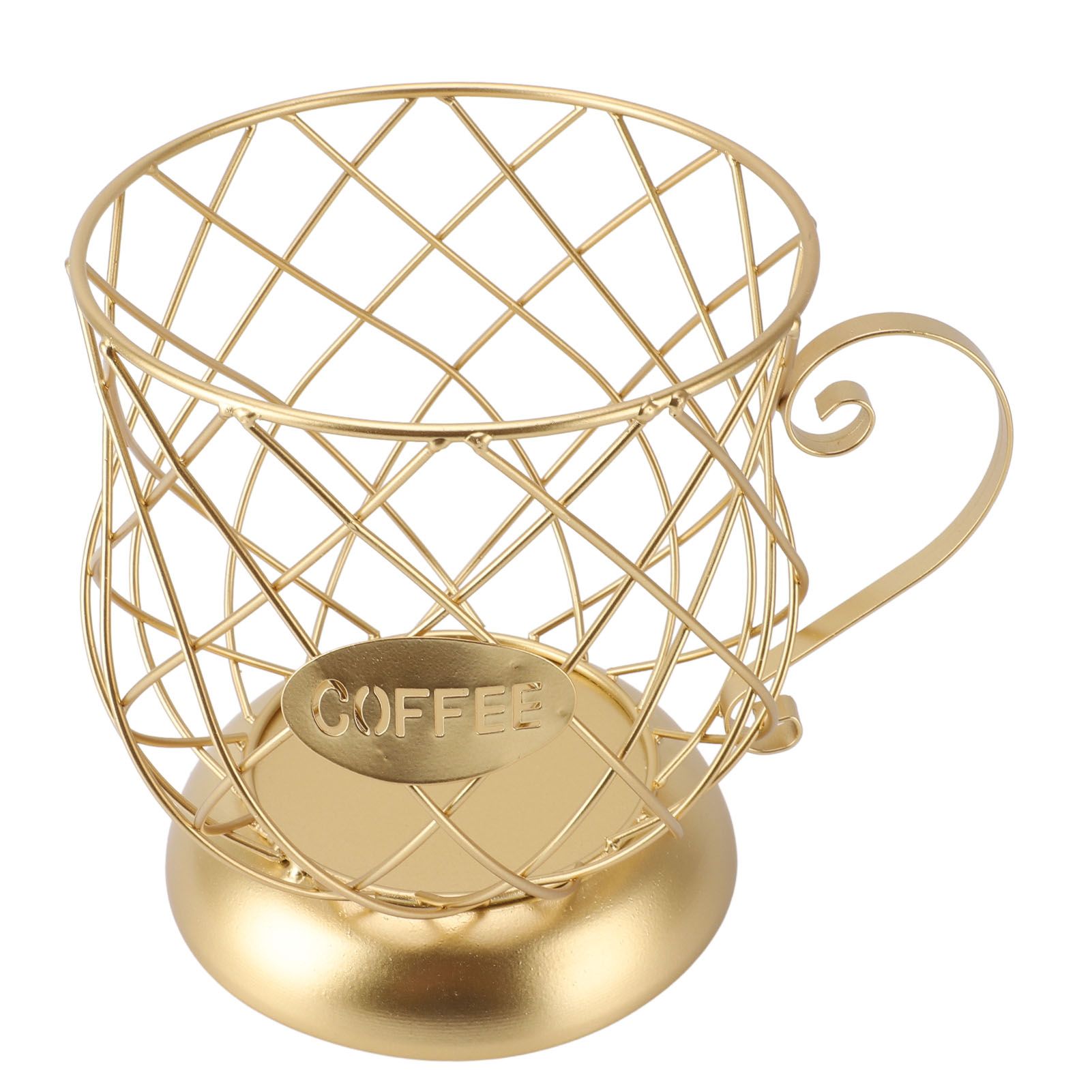 Coffee Pod Holder Innovative Modern Large Capacity Electroplating Metal Coffee view 12