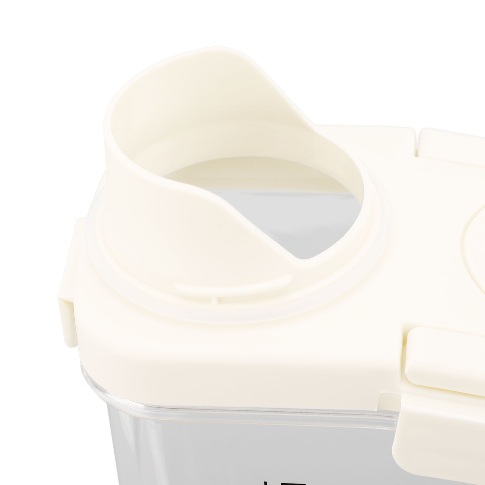 Cereal Storage Container with Pourable Spout Ergonomic Handle Lid Scale Timing view 7