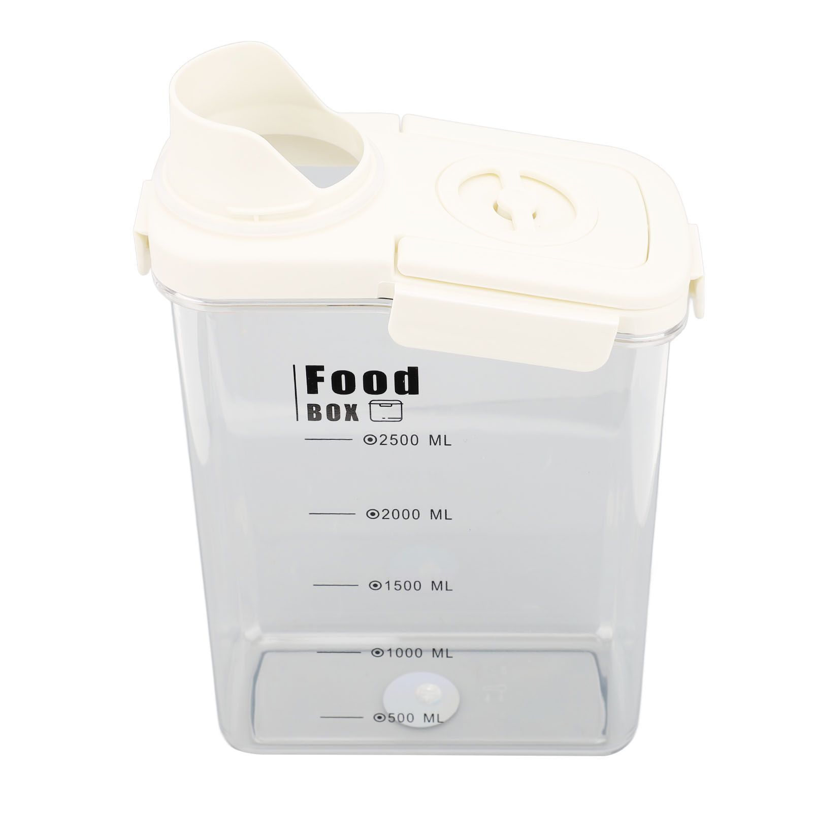 Cereal Storage Container with Pourable Spout Ergonomic Handle Lid Scale Timing view 8