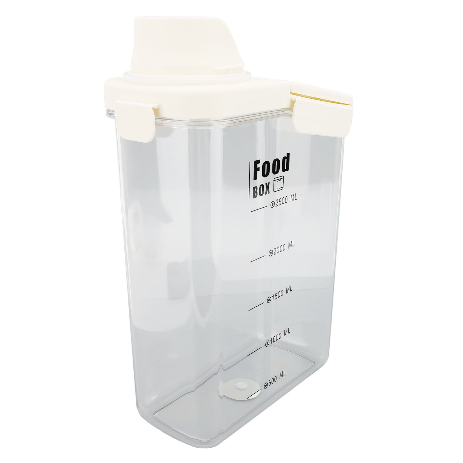 Cereal Storage Container with Pourable Spout Ergonomic Handle Lid Scale Timing view 12