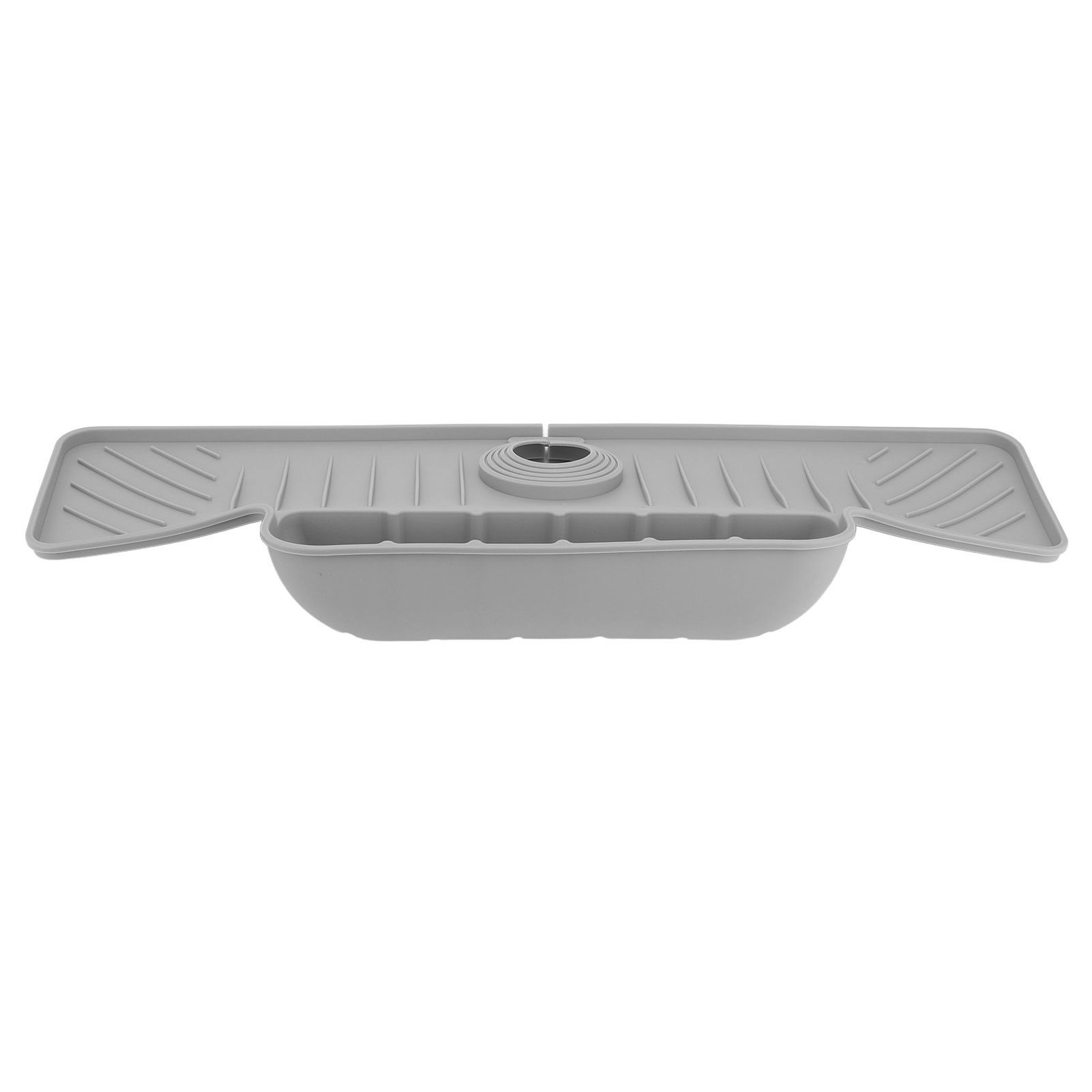 Faucet Mat with Storage Basket Fast Drying Kitchen Sink Splatter Guard view 3