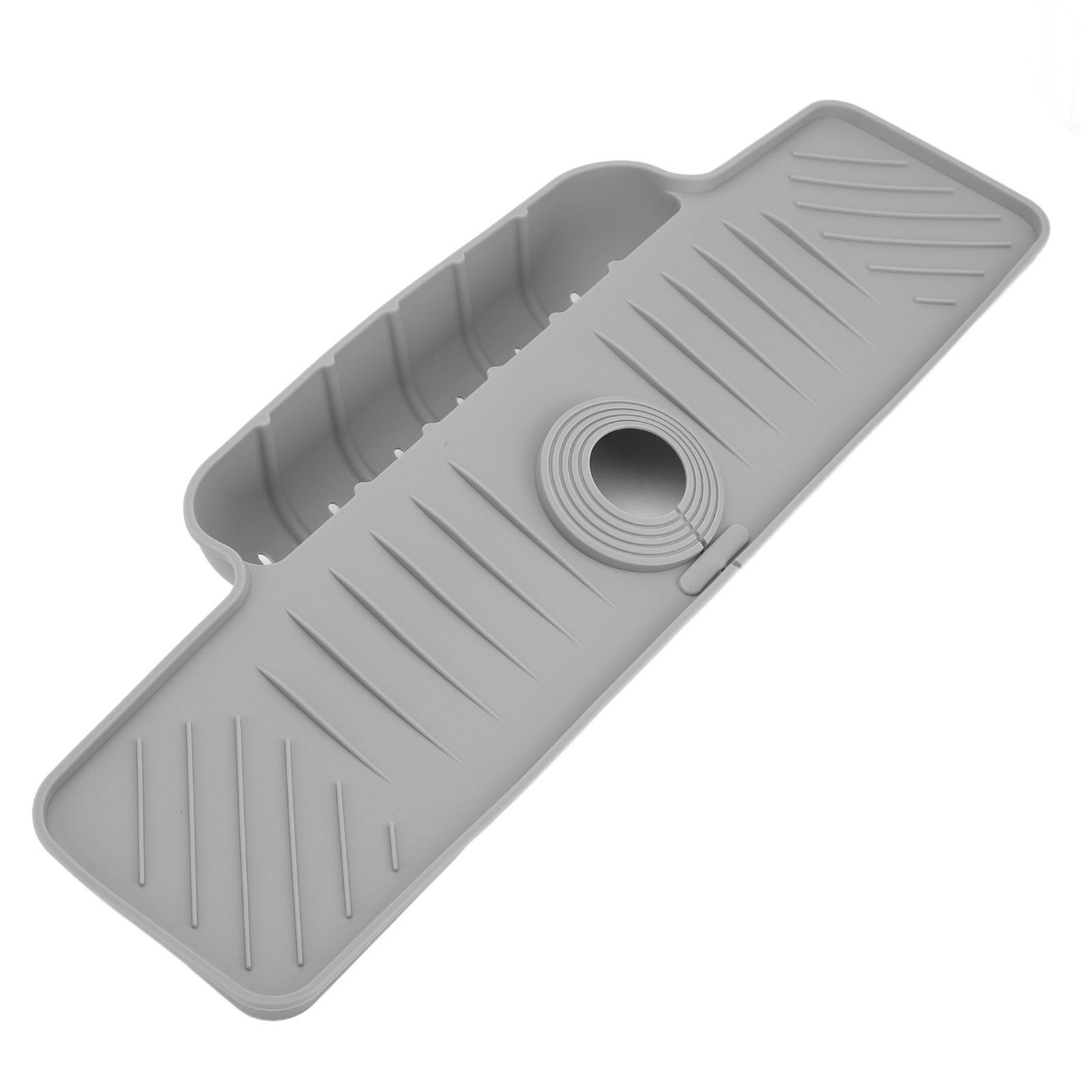 Faucet Mat with Storage Basket Fast Drying Kitchen Sink Splatter Guard view 6
