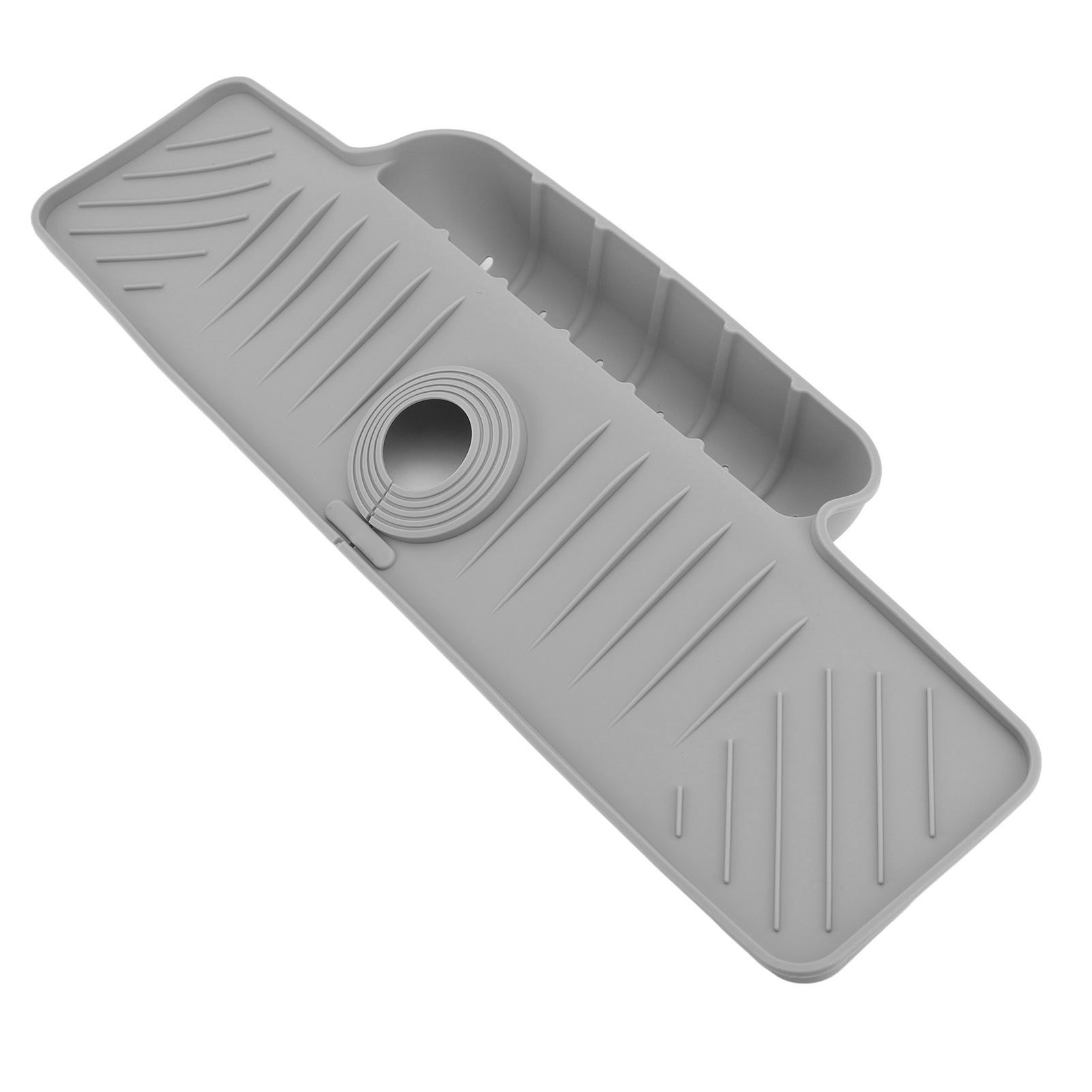 Faucet Mat with Storage Basket Fast Drying Kitchen Sink Splatter Guard view 8