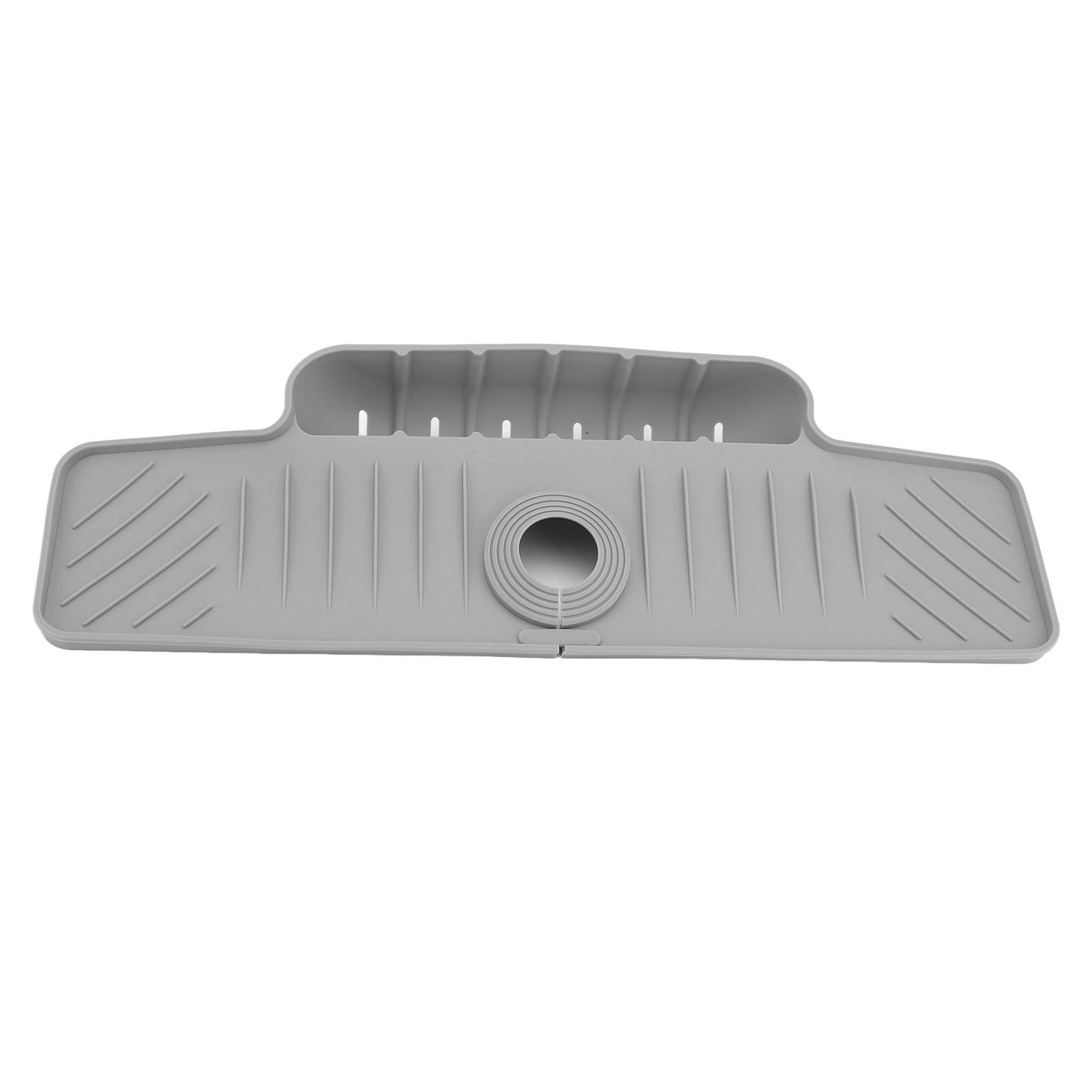 Faucet Mat with Storage Basket Fast Drying Kitchen Sink Splatter Guard view 9