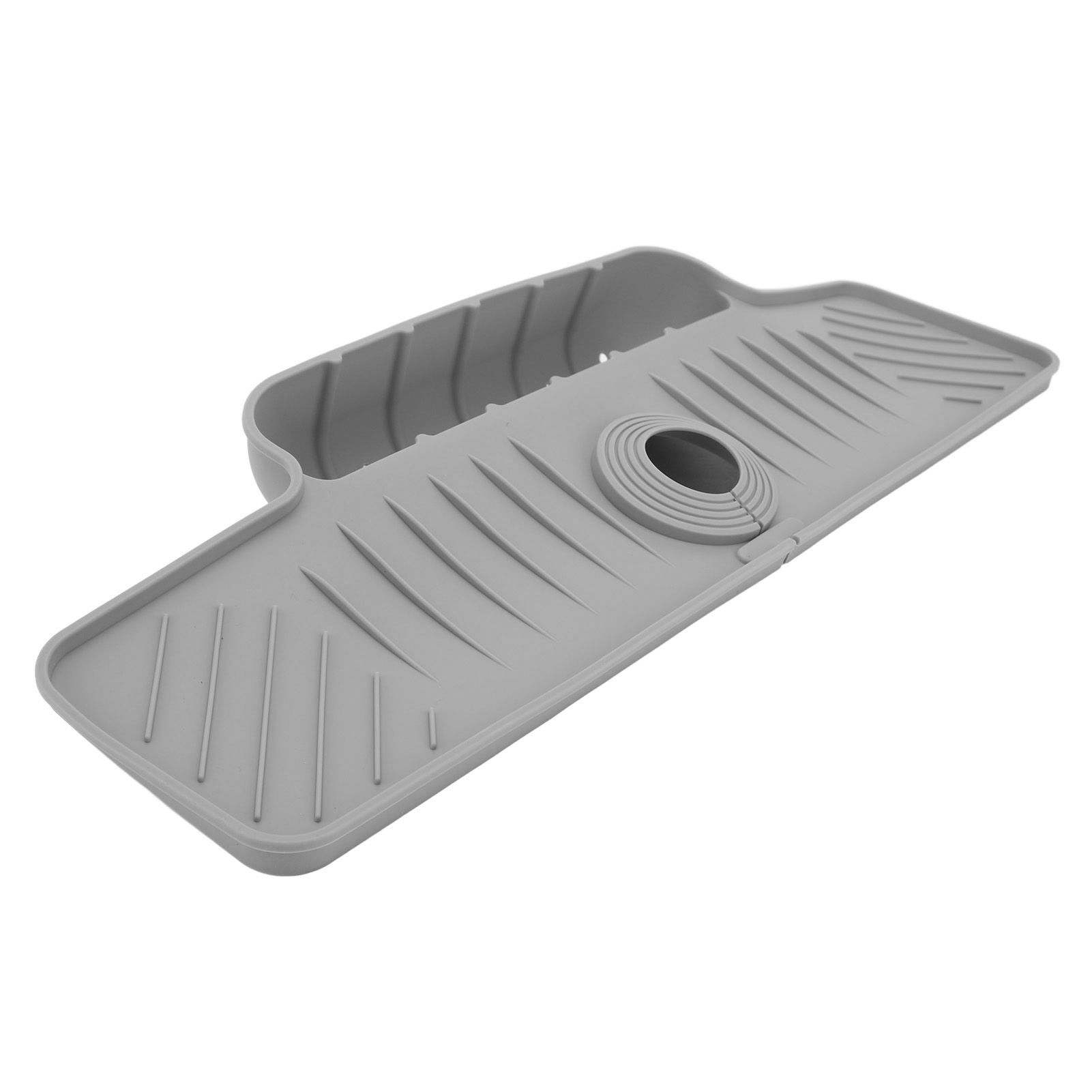 Faucet Mat with Storage Basket Fast Drying Kitchen Sink Splatter Guard view 11