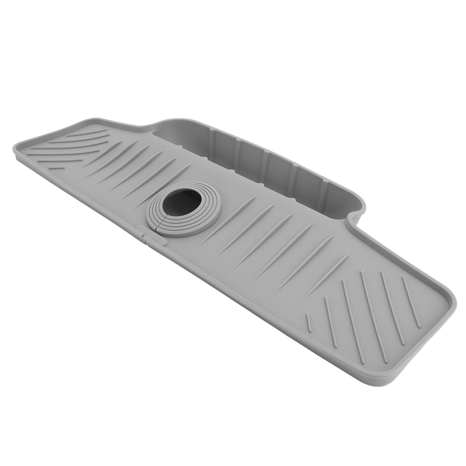 Faucet Mat with Storage Basket Fast Drying Kitchen Sink Splatter Guard view 12