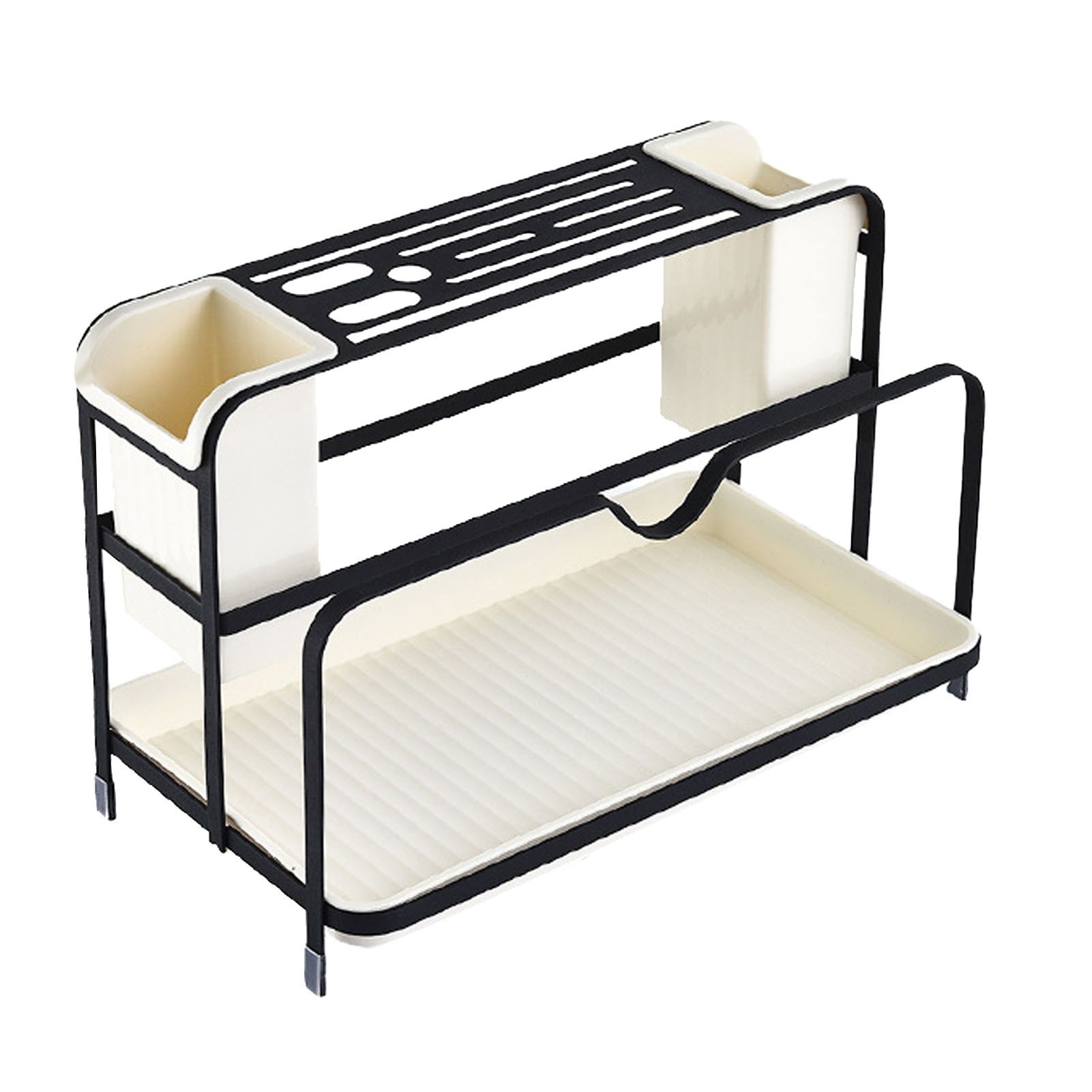 Chopsticks Draining Rack Multifunctional Carbon Steel and PP Kitchen Counter