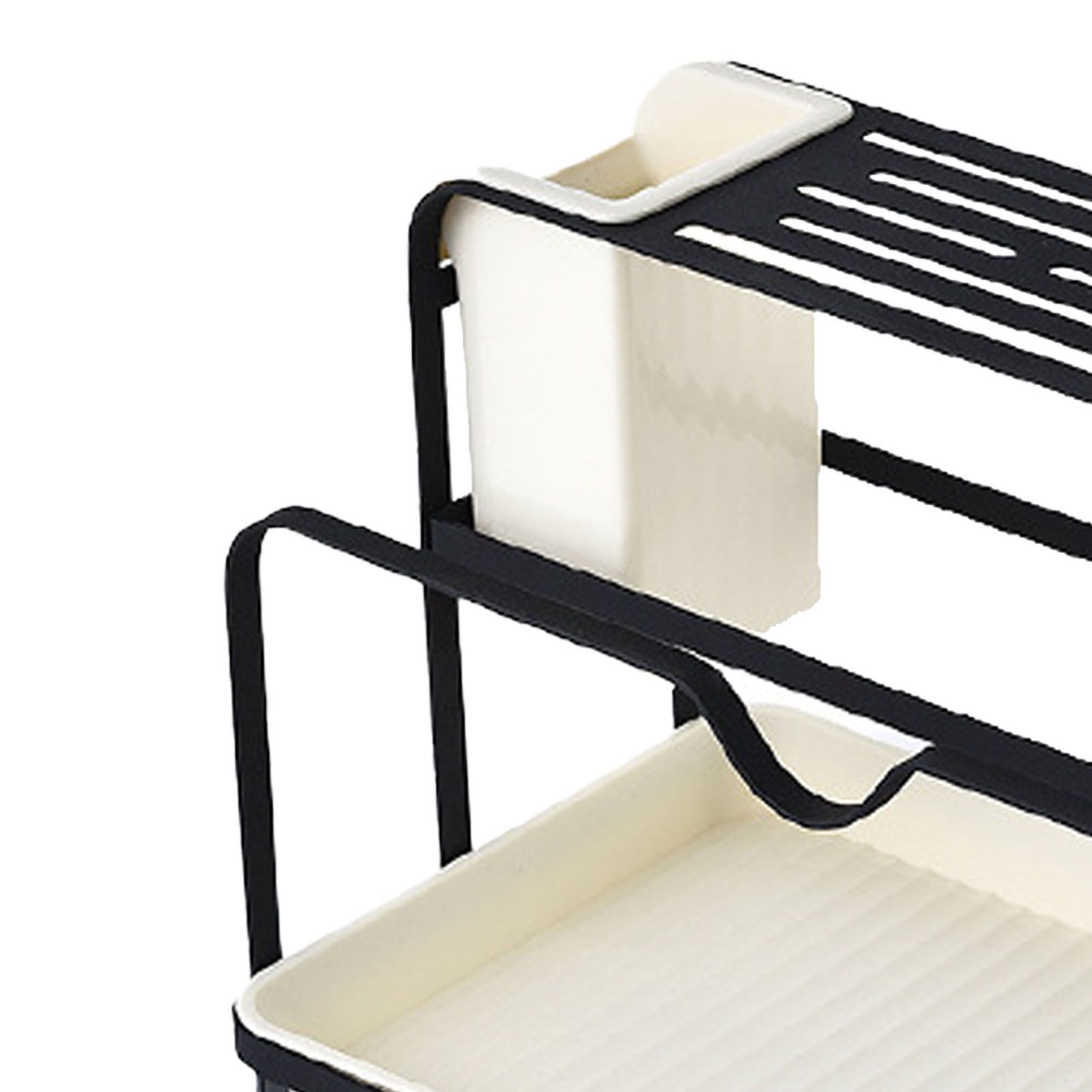 Chopsticks Draining Rack Multifunctional Carbon Steel and PP Kitchen Counter view 2