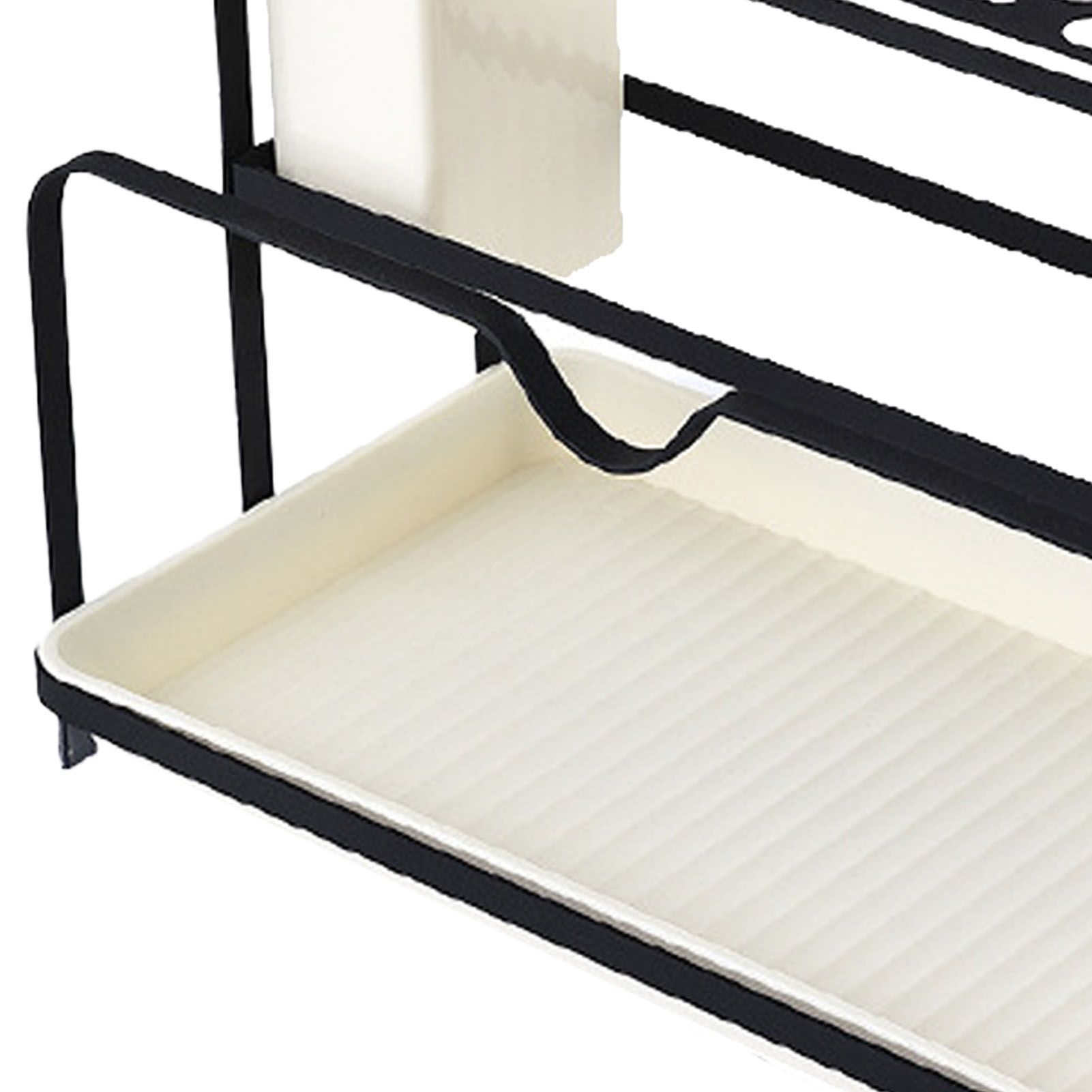 Chopsticks Draining Rack Multifunctional Carbon Steel and PP Kitchen Counter view 7