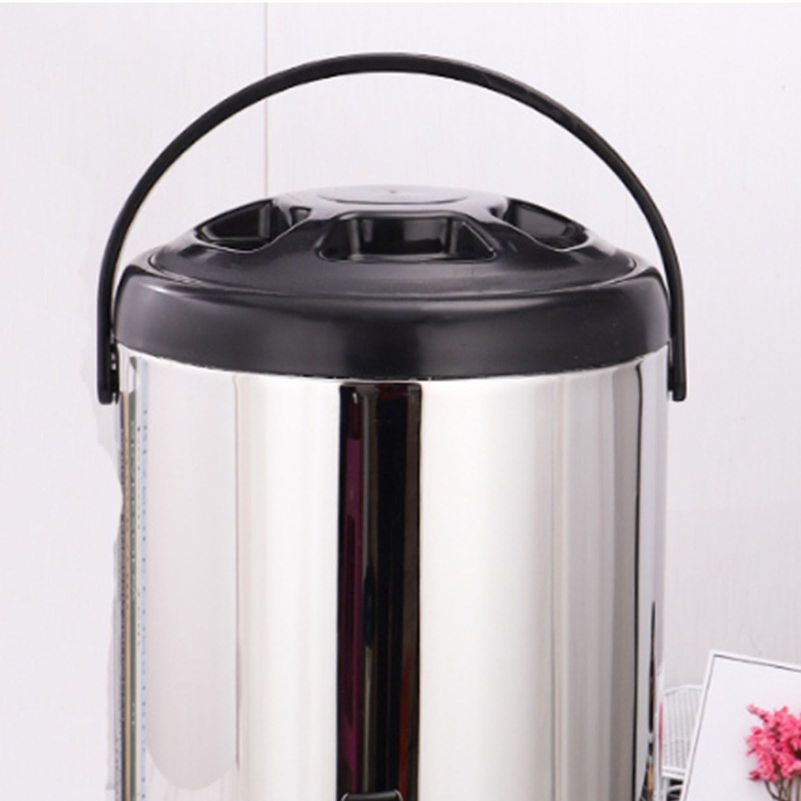 Stainless Steel Milk Tea Bucket Large Capacity Thickened Insulated Beverage view 5