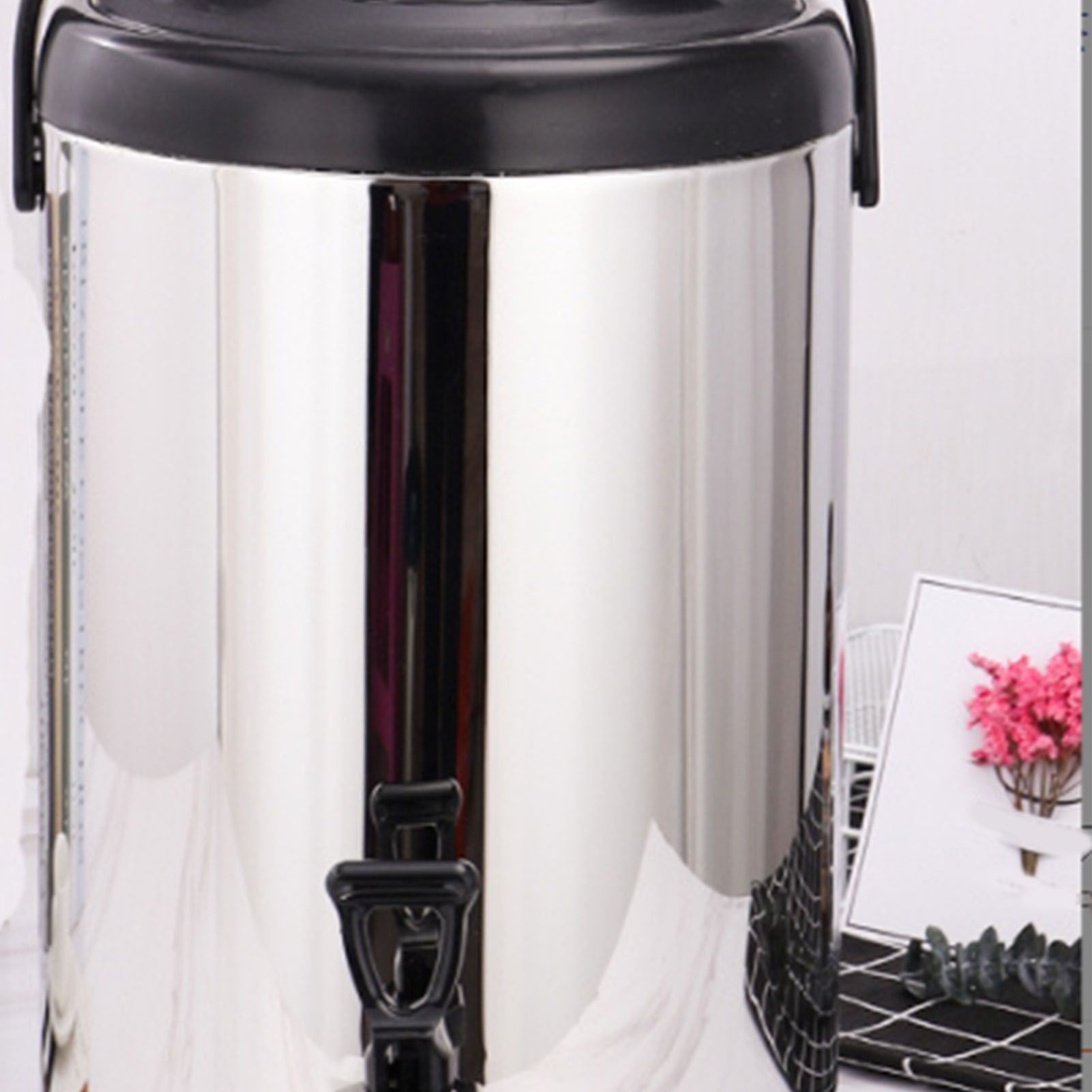 Stainless Steel Milk Tea Bucket Large Capacity Thickened Insulated Beverage view 7