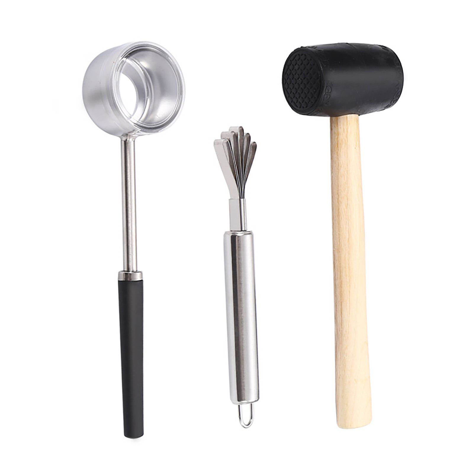 3pcs/Set Coconut Opener Tool Set Stainless Steel Easy to Handle Coconut view 4