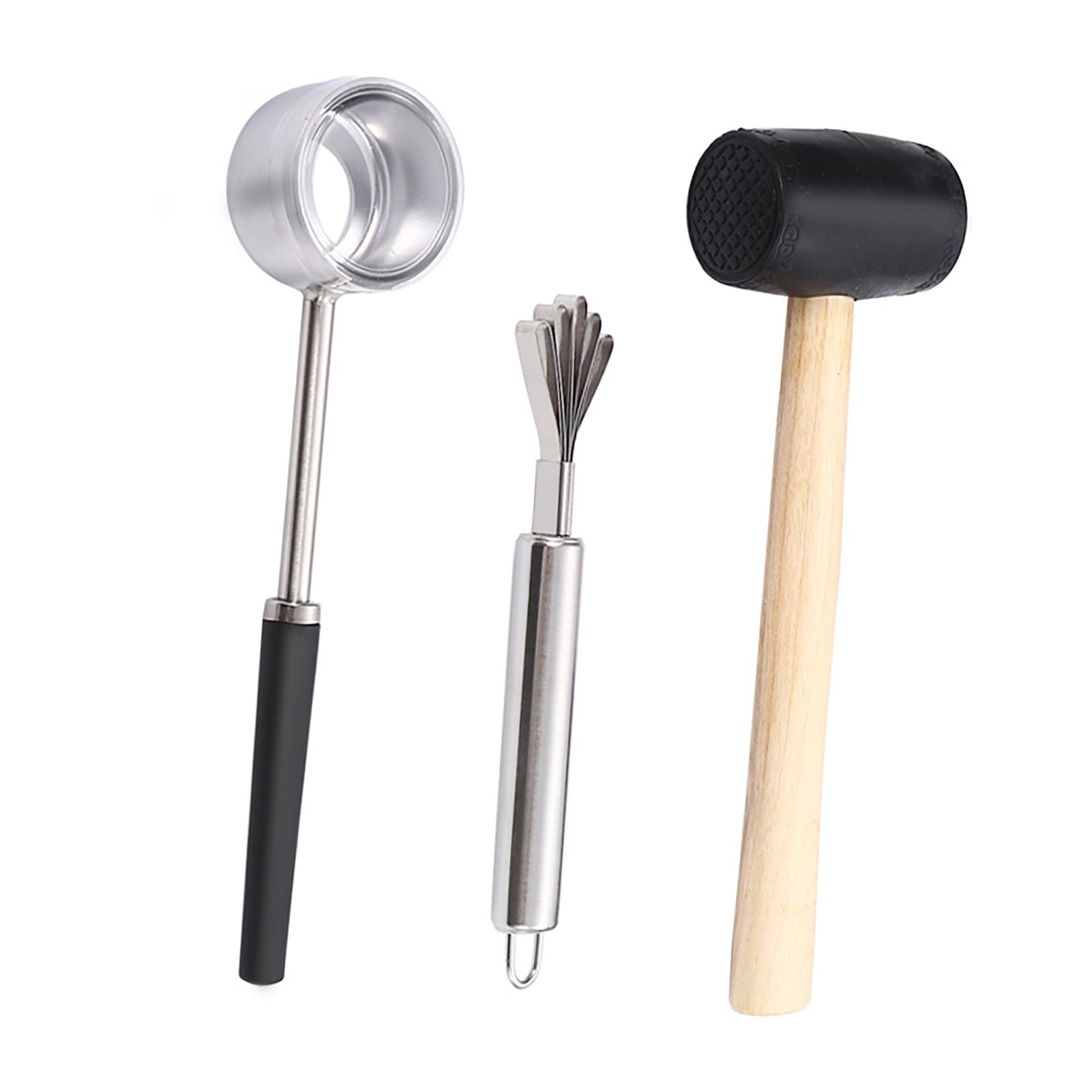 3pcs/Set Coconut Opener Tool Set Stainless Steel Easy to Handle Coconut view 6
