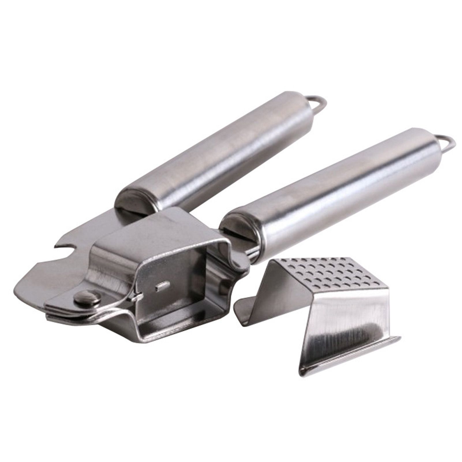 Manual Garlic Press Stainless Steel Rust Proof Curved Garlic Mincer Kitchen view 3