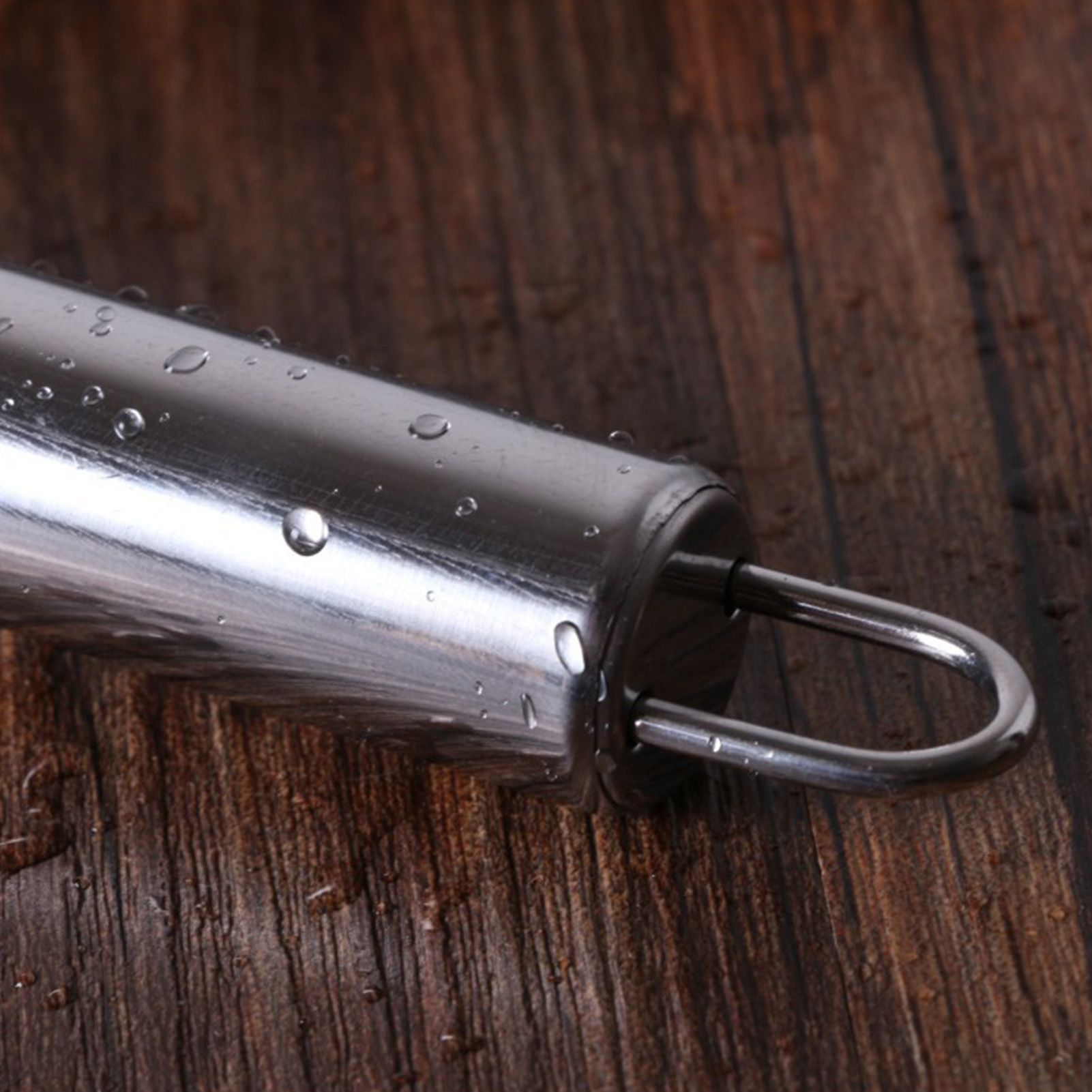 Manual Garlic Press Stainless Steel Rust Proof Curved Garlic Mincer Kitchen view 5