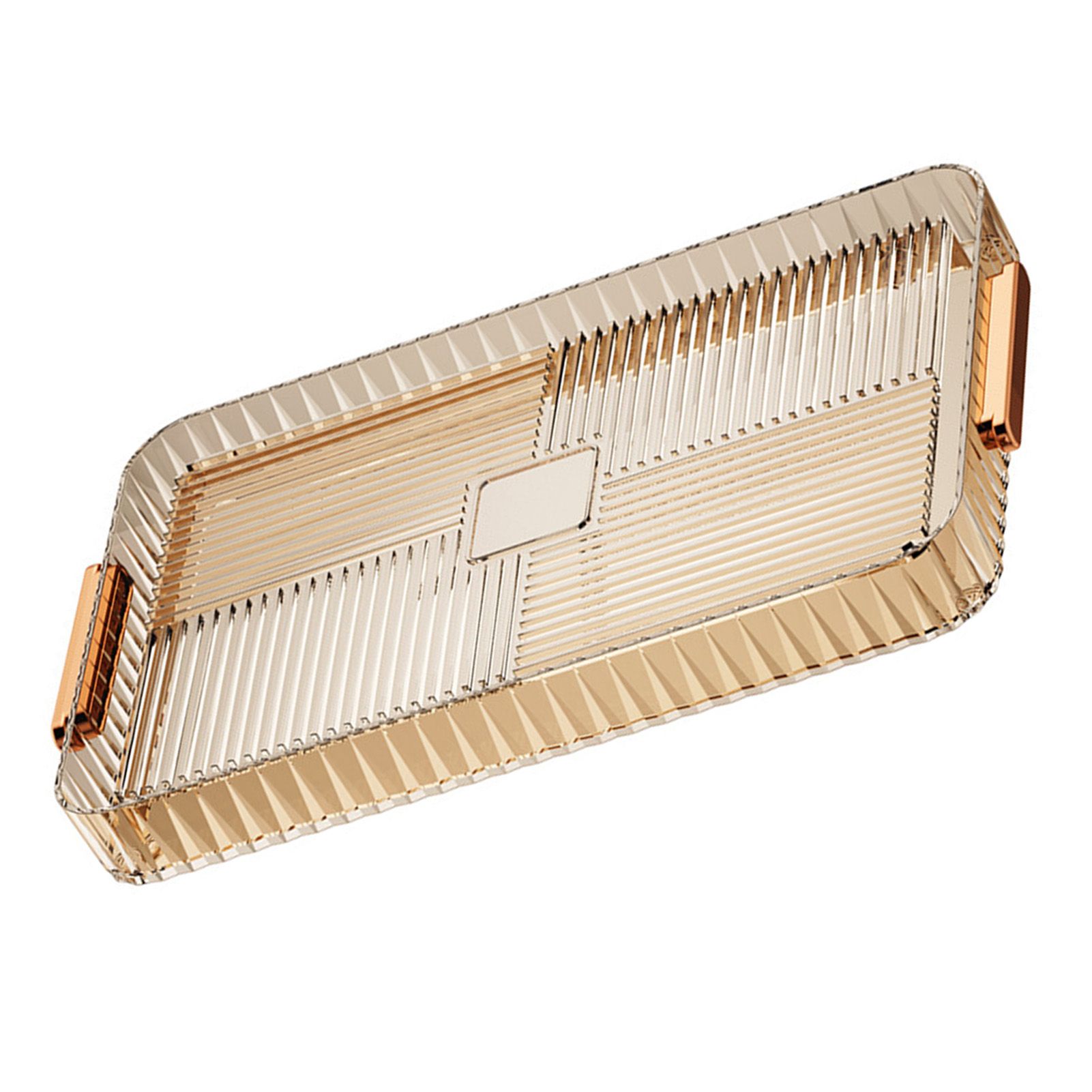 Drainage Tea Tray Plastic Multipurpose Large Capacity Transparent Tea Serving view 4