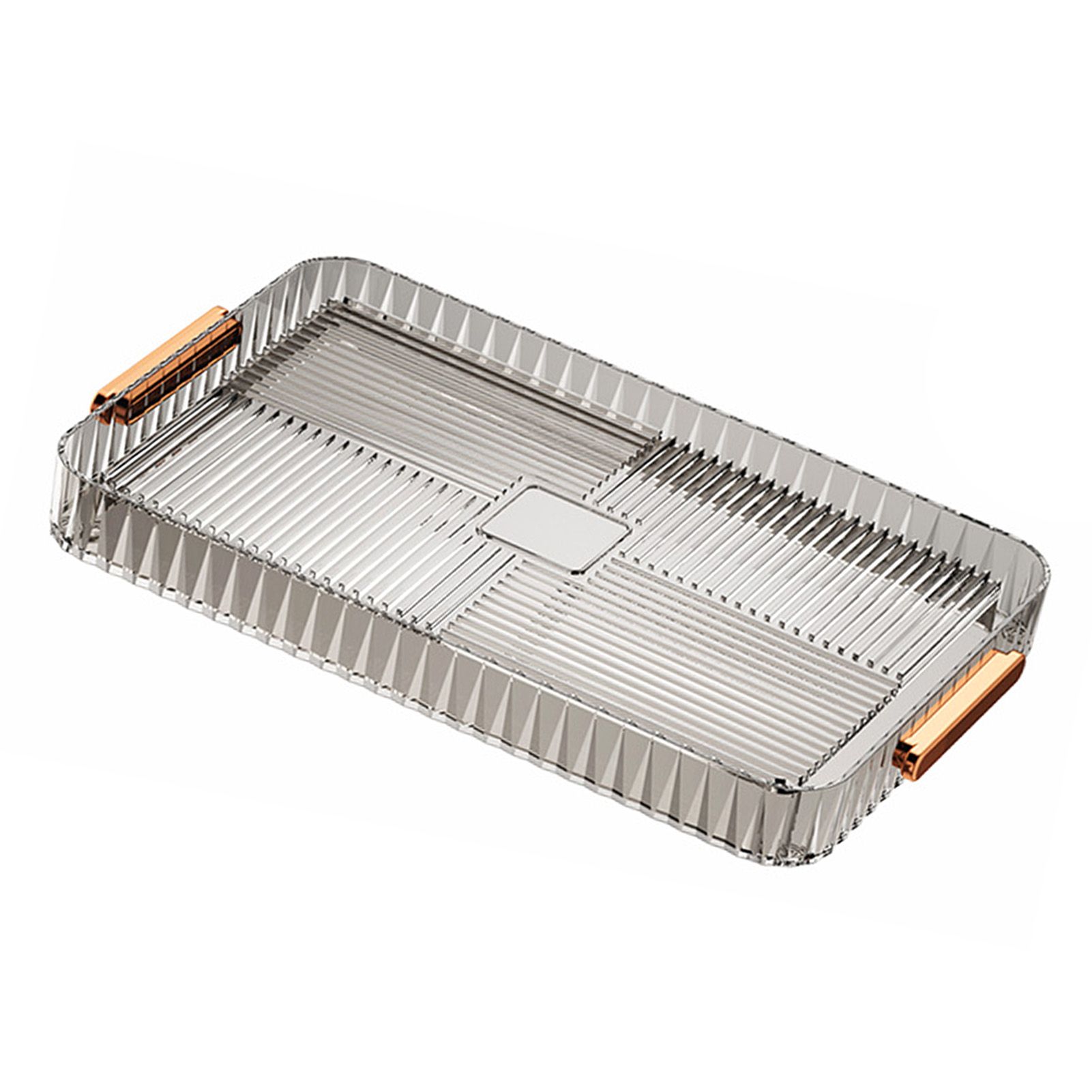 Drainage Tea Tray Plastic Multipurpose Large Capacity Transparent Tea Serving